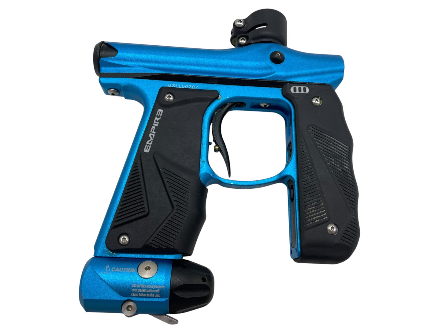 Used Empire Mini GS Blue/Black Paintball Gun Paintball Gun from CPXBrosPaintball Buy/Sell/Trade Paintball Markers, New Paintball Guns, Paintball Hoppers, Paintball Masks, and Hormesis Headbands