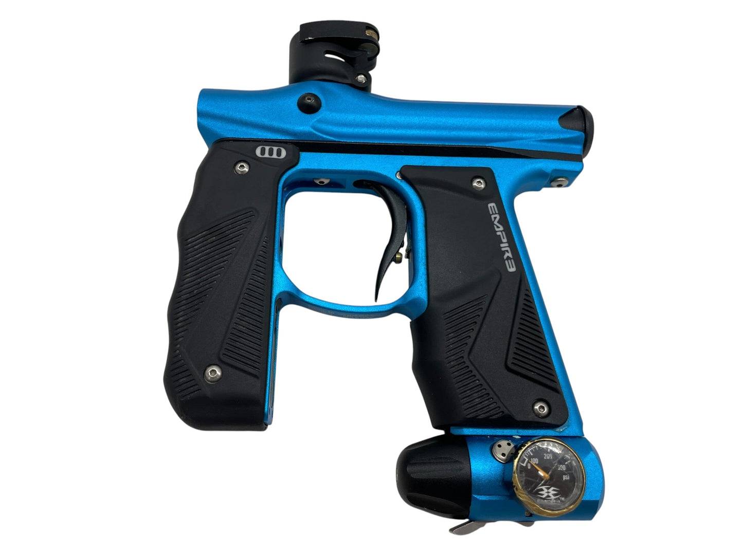 Used Empire Mini GS Blue/Black Paintball Gun Paintball Gun from CPXBrosPaintball Buy/Sell/Trade Paintball Markers, New Paintball Guns, Paintball Hoppers, Paintball Masks, and Hormesis Headbands