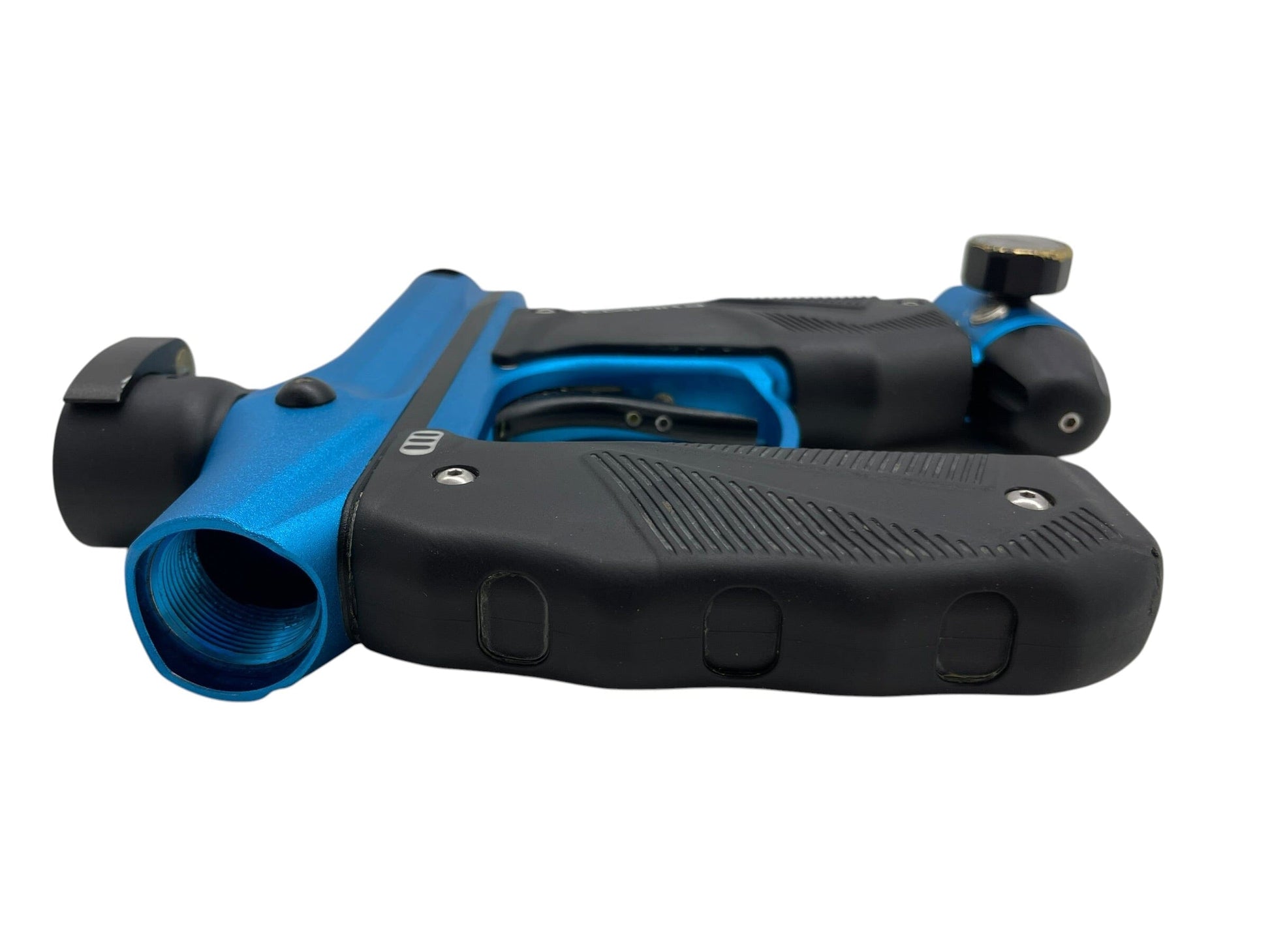 Used Empire Mini GS Blue/Black Paintball Gun Paintball Gun from CPXBrosPaintball Buy/Sell/Trade Paintball Markers, New Paintball Guns, Paintball Hoppers, Paintball Masks, and Hormesis Headbands