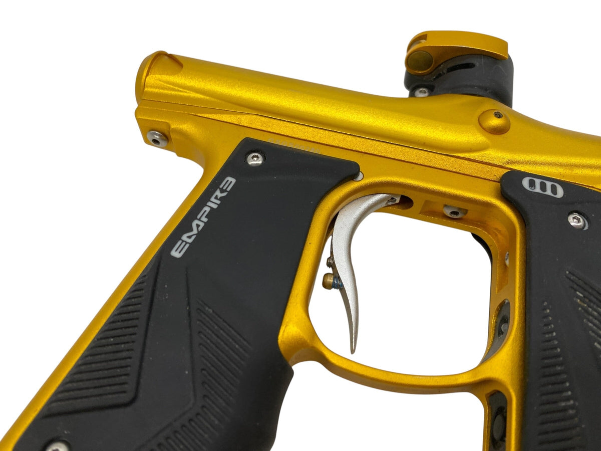 Used Empire Mini GS Gold/Gold Paintball Gun Paintball Gun from CPXBrosPaintball Buy/Sell/Trade Paintball Markers, New Paintball Guns, Paintball Hoppers, Paintball Masks, and Hormesis Headbands