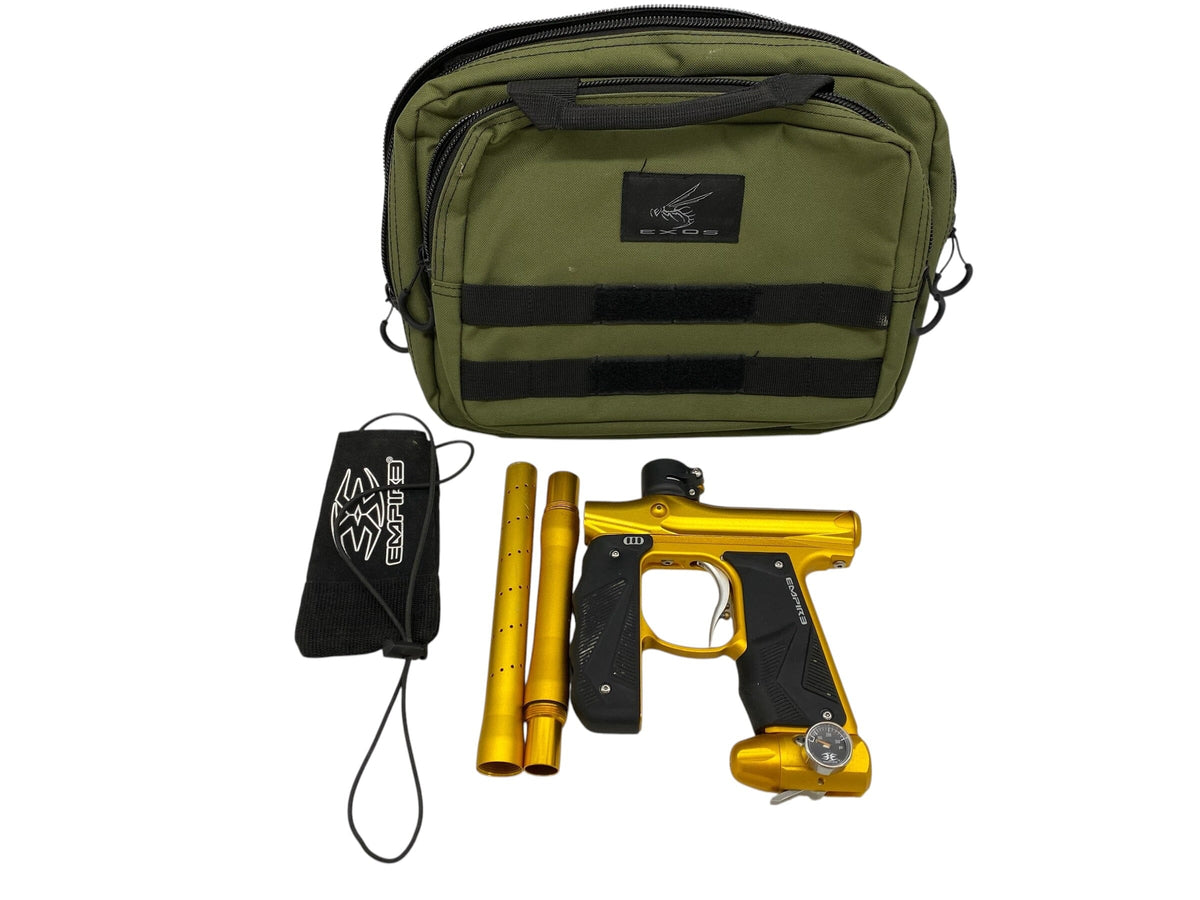 Used Empire Mini GS Gold/Gold Paintball Gun Paintball Gun from CPXBrosPaintball Buy/Sell/Trade Paintball Markers, New Paintball Guns, Paintball Hoppers, Paintball Masks, and Hormesis Headbands