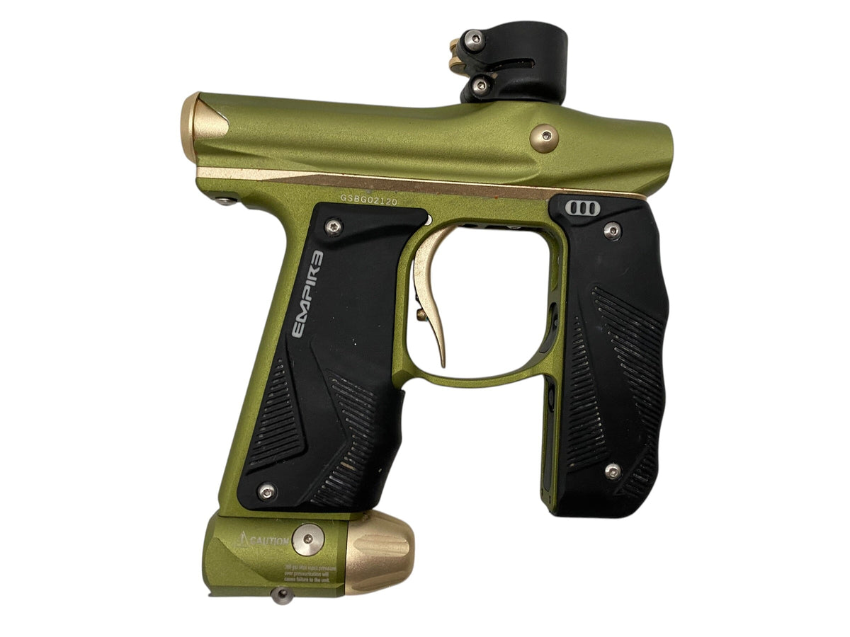 Used Empire Mini GS Olive/Bronze Paintball Gun Paintball Gun from CPXBrosPaintball Buy/Sell/Trade Paintball Markers, New Paintball Guns, Paintball Hoppers, Paintball Masks, and Hormesis Headbands