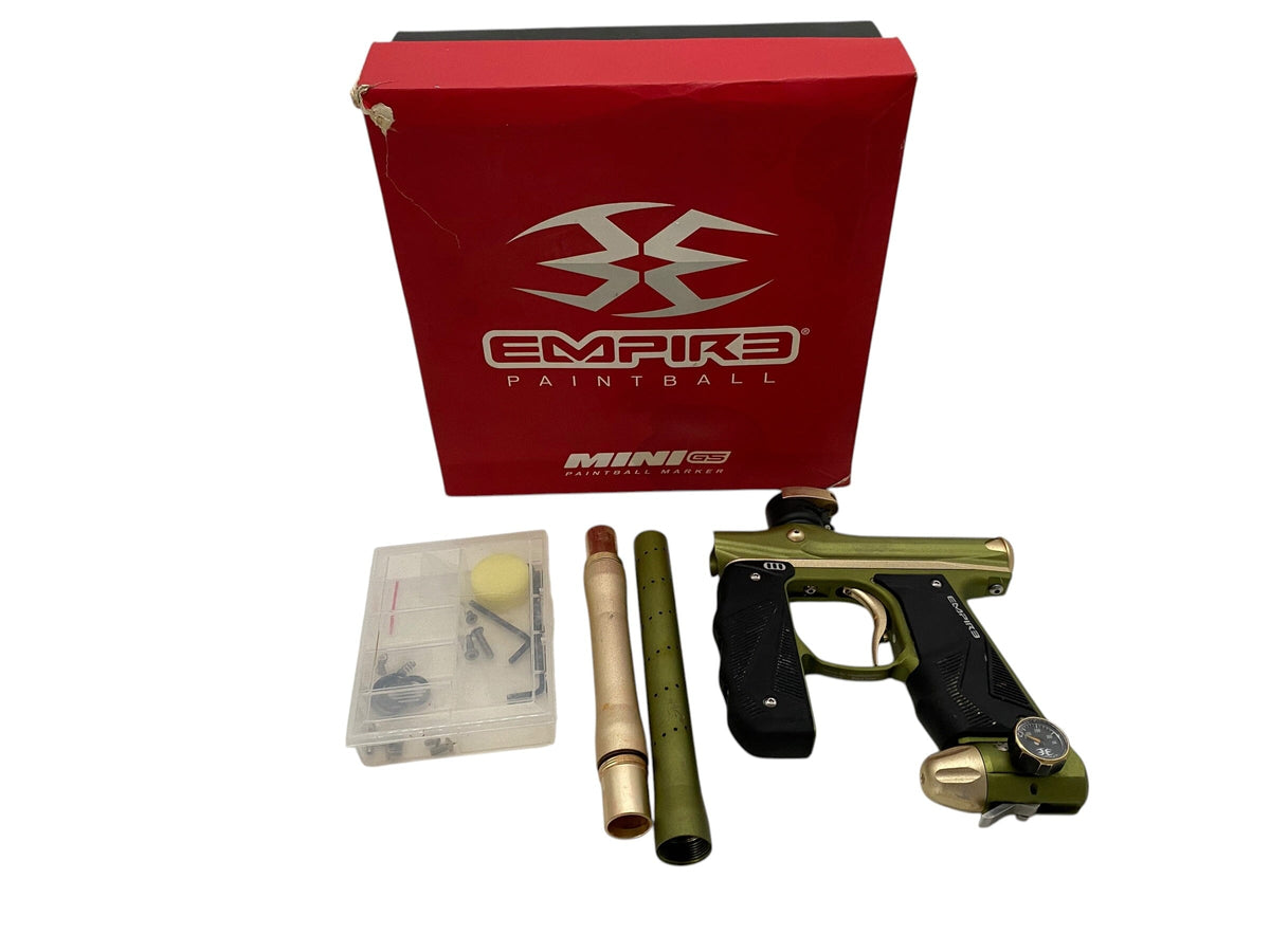 Used Empire Mini GS Olive/Bronze Paintball Gun Paintball Gun from CPXBrosPaintball Buy/Sell/Trade Paintball Markers, New Paintball Guns, Paintball Hoppers, Paintball Masks, and Hormesis Headbands