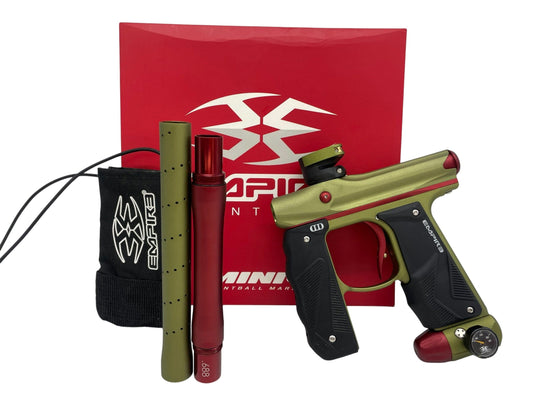 Used Empire Mini GS Olive/Red Paintball Gun Paintball Gun from CPXBrosPaintball Buy/Sell/Trade Paintball Markers, New Paintball Guns, Paintball Hoppers, Paintball Masks, and Hormesis Headbands