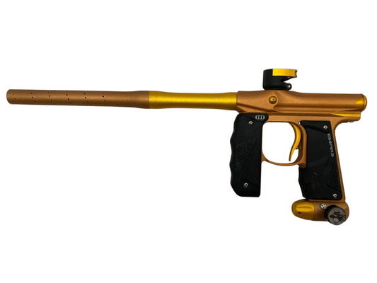 Used Empire Mini Gs Orange/Gold Paintball Gun Oled Paintball Gun from CPXBrosPaintball Buy/Sell/Trade Paintball Markers, New Paintball Guns, Paintball Hoppers, Paintball Masks, and Hormesis Headbands