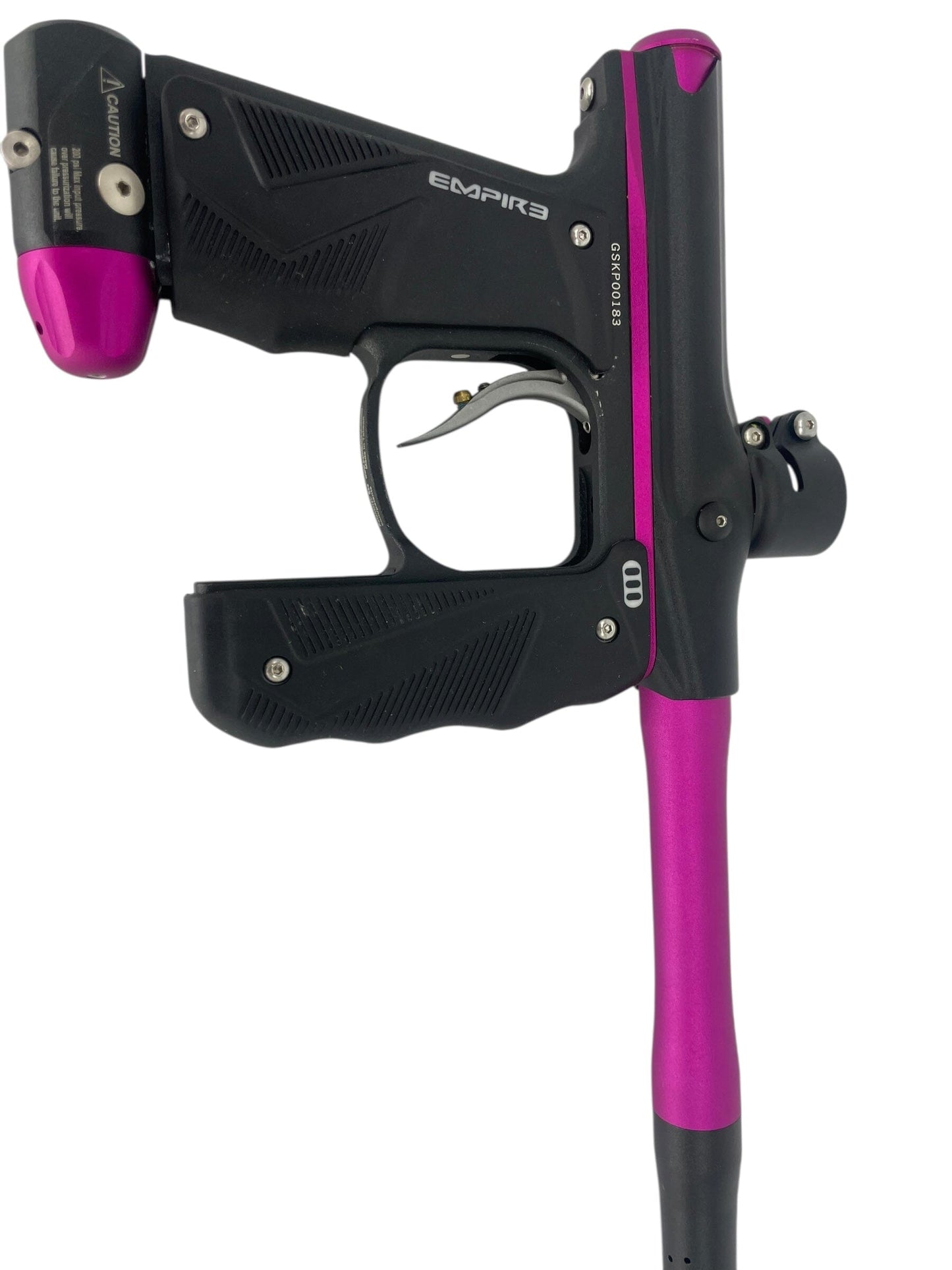 Used Empire Mini Gs Paintball Gun Black/Pink Paintball Gun from CPXBrosPaintball Buy/Sell/Trade Paintball Markers, New Paintball Guns, Paintball Hoppers, Paintball Masks, and Hormesis Headbands