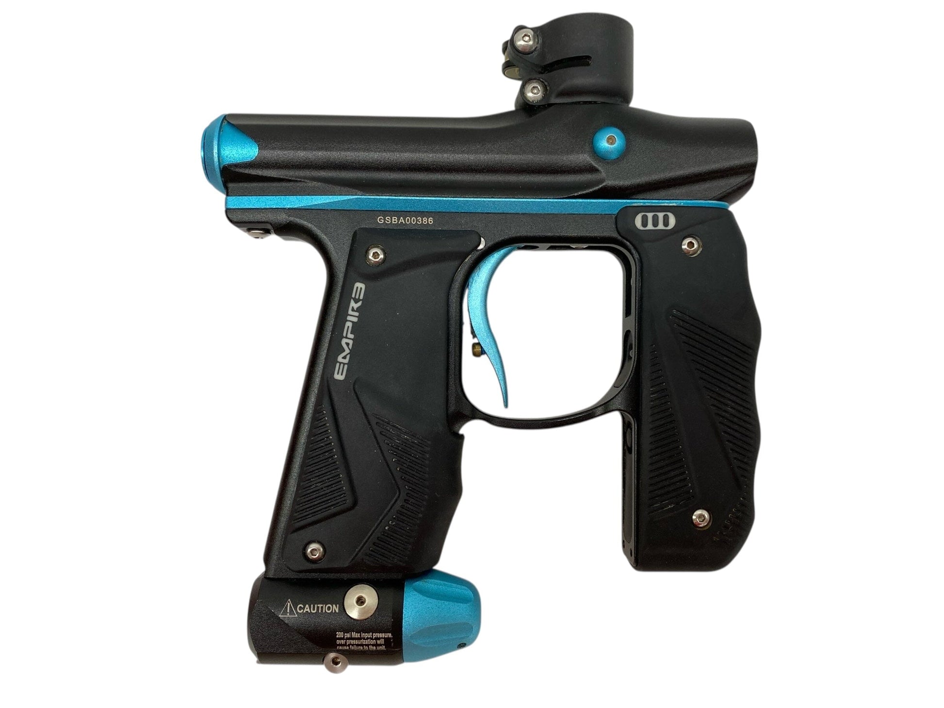 Used Empire Mini Gs Paintball Gun Black/Teal Paintball Gun from CPXBrosPaintball Buy/Sell/Trade Paintball Markers, New Paintball Guns, Paintball Hoppers, Paintball Masks, and Hormesis Headbands