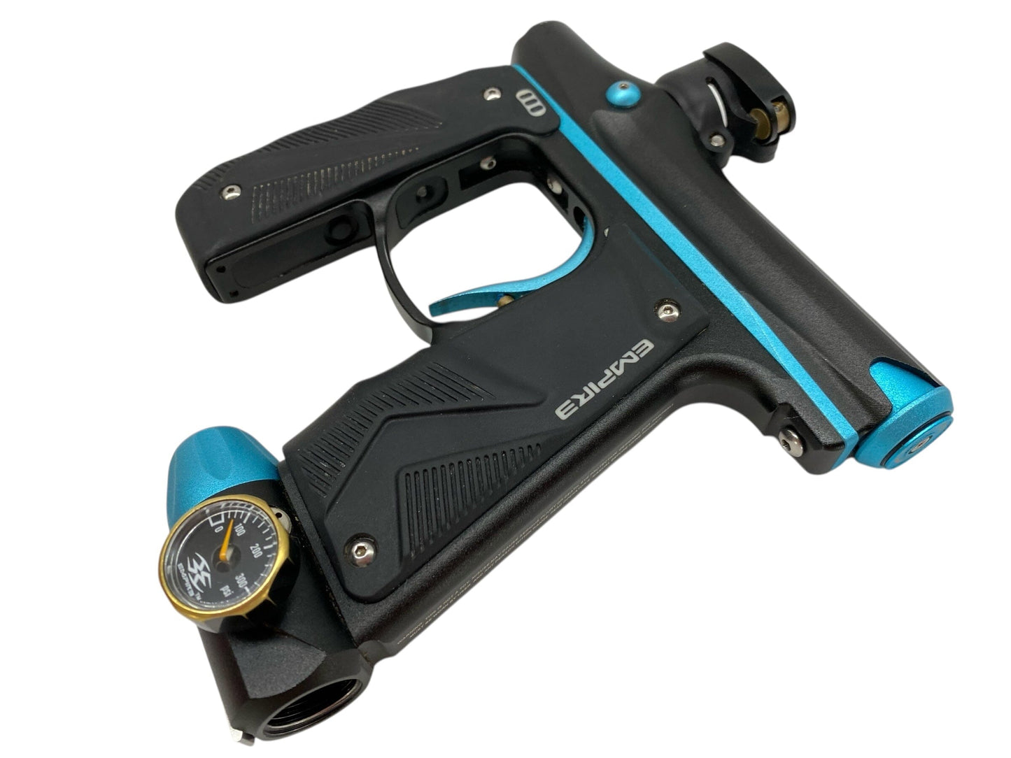 Used Empire Mini Gs Paintball Gun Black/Teal Paintball Gun from CPXBrosPaintball Buy/Sell/Trade Paintball Markers, New Paintball Guns, Paintball Hoppers, Paintball Masks, and Hormesis Headbands