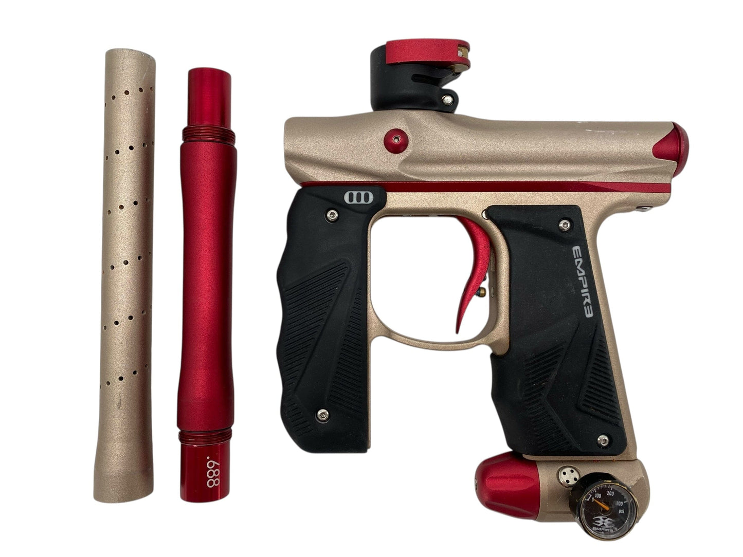 Used Empire Mini Gs Paintball Gun Bronze/Red Paintball Gun from CPXBrosPaintball Buy/Sell/Trade Paintball Markers, New Paintball Guns, Paintball Hoppers, Paintball Masks, and Hormesis Headbands