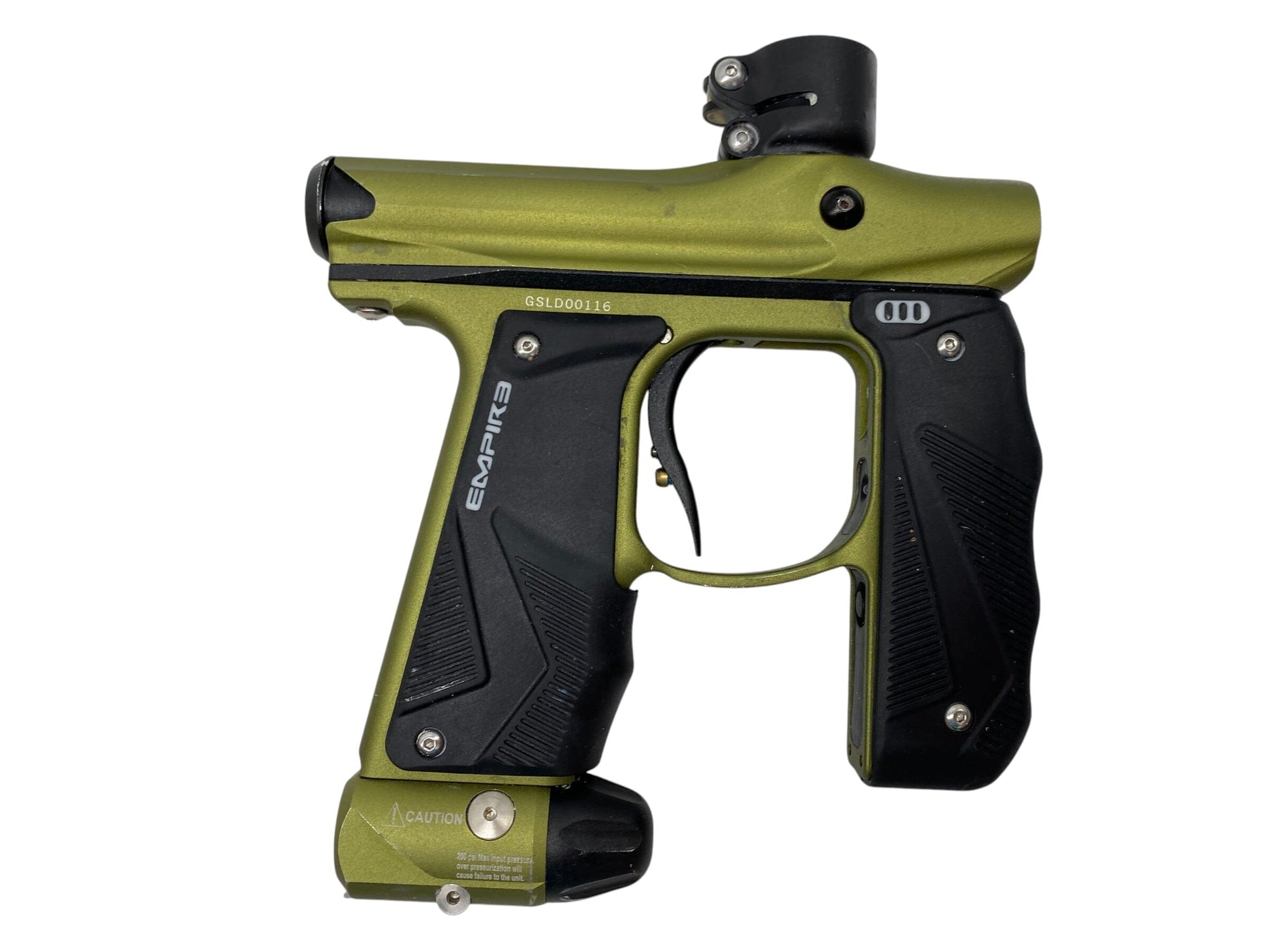 Used Empire Mini Gs Paintball Gun Green Black Paintball Gun from CPXBrosPaintball Buy/Sell/Trade Paintball Markers, New Paintball Guns, Paintball Hoppers, Paintball Masks, and Hormesis Headbands