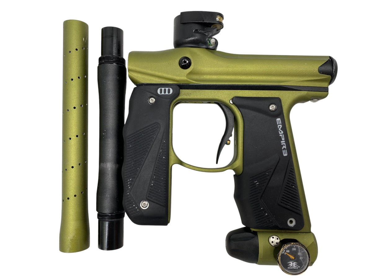 Used Empire Mini Gs Paintball Gun Green Black Paintball Gun from CPXBrosPaintball Buy/Sell/Trade Paintball Markers, New Paintball Guns, Paintball Hoppers, Paintball Masks, and Hormesis Headbands