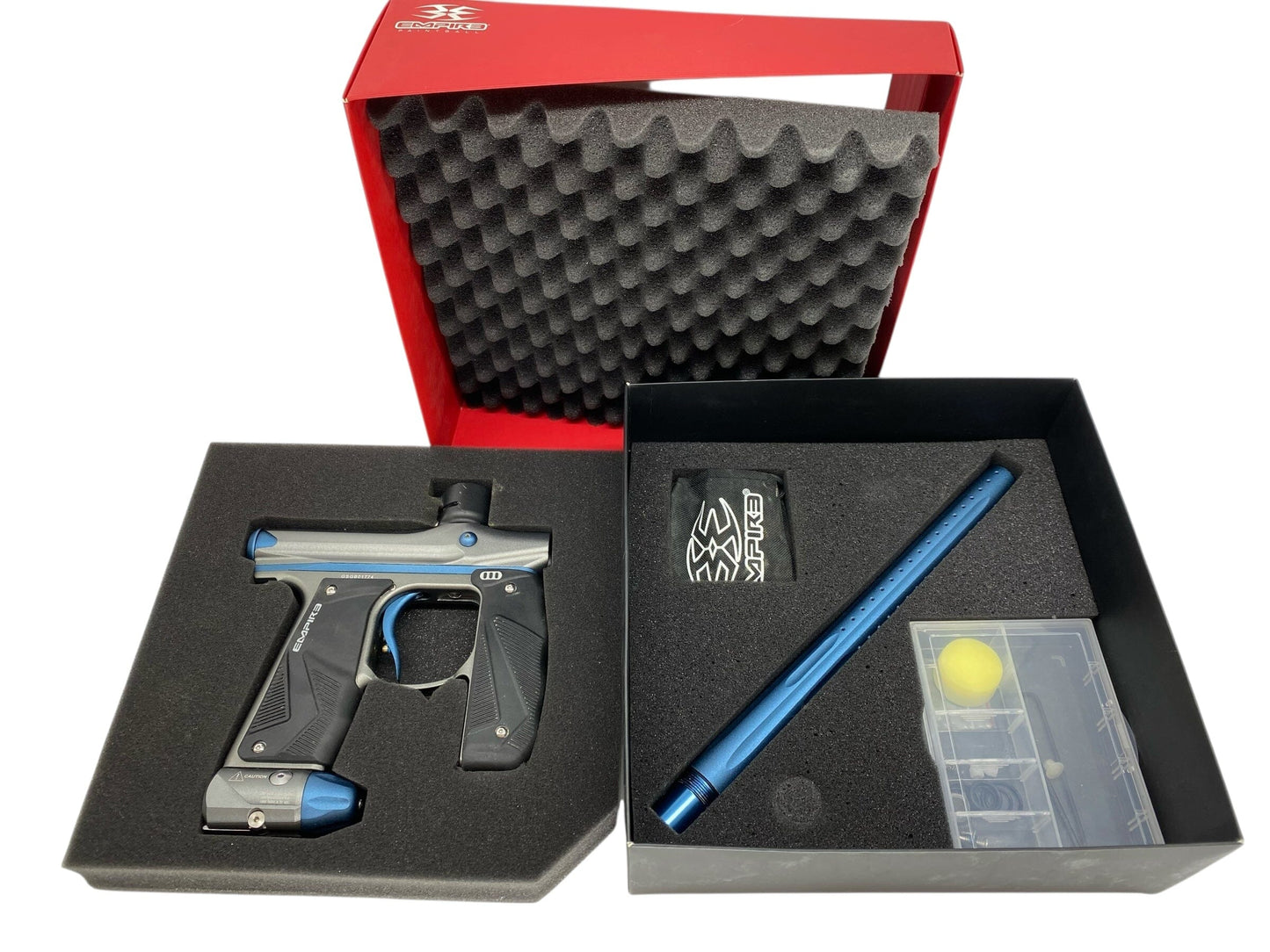 Used Empire Mini Gs Paintball Gun Grey/Blue Paintball Gun from CPXBrosPaintball Buy/Sell/Trade Paintball Markers, New Paintball Guns, Paintball Hoppers, Paintball Masks, and Hormesis Headbands