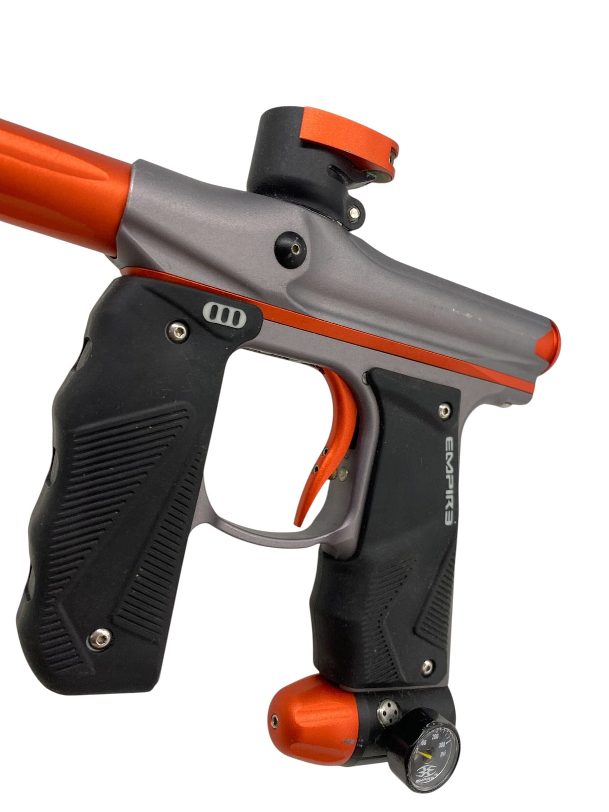 Used Empire Mini Gs Paintball Gun Grey/Orange Paintball Gun from CPXBrosPaintball Buy/Sell/Trade Paintball Markers, New Paintball Guns, Paintball Hoppers, Paintball Masks, and Hormesis Headbands