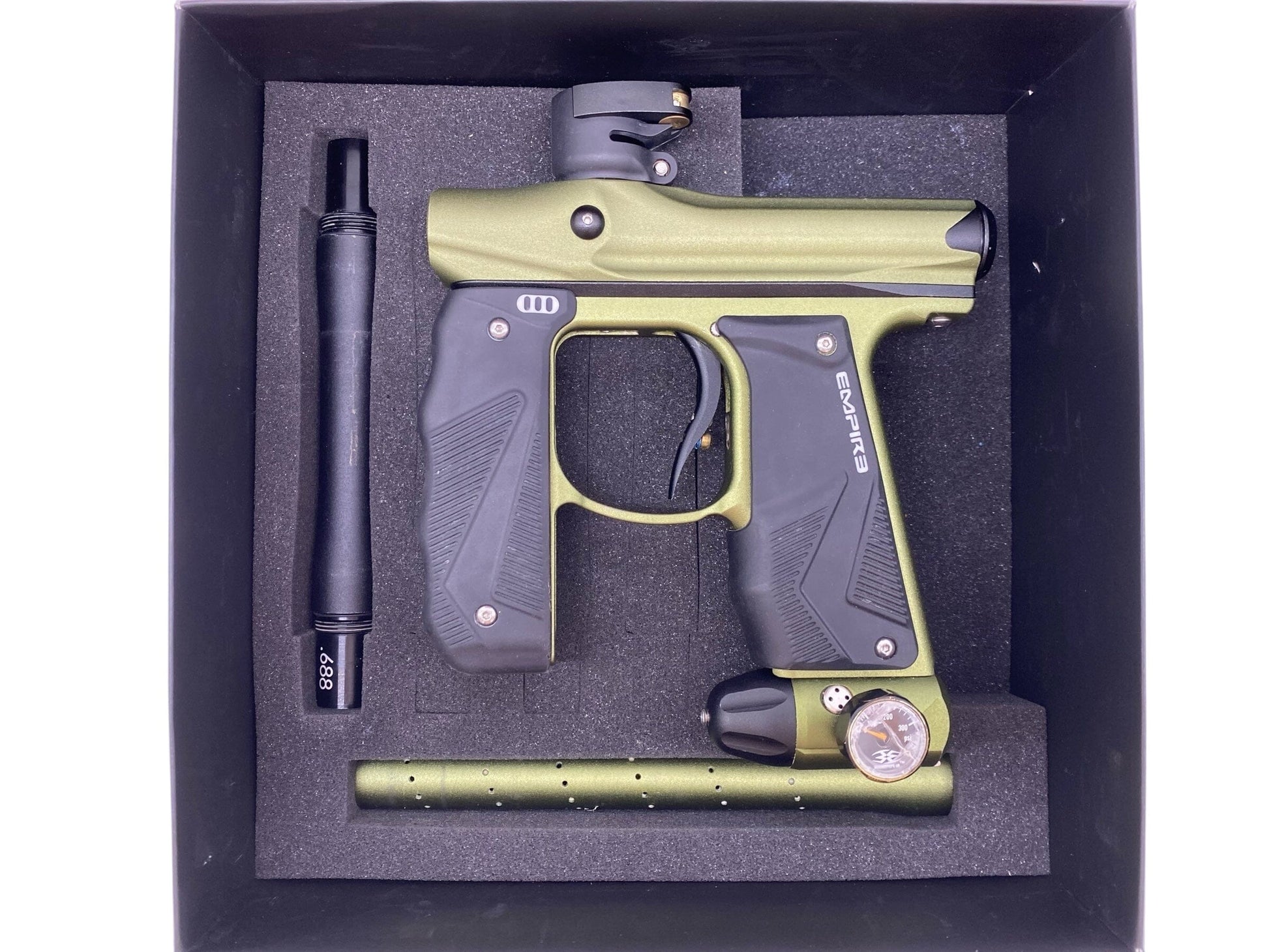 Used Empire Mini Gs Paintball Gun Olive/Black Paintball Gun from CPXBrosPaintball Buy/Sell/Trade Paintball Markers, New Paintball Guns, Paintball Hoppers, Paintball Masks, and Hormesis Headbands