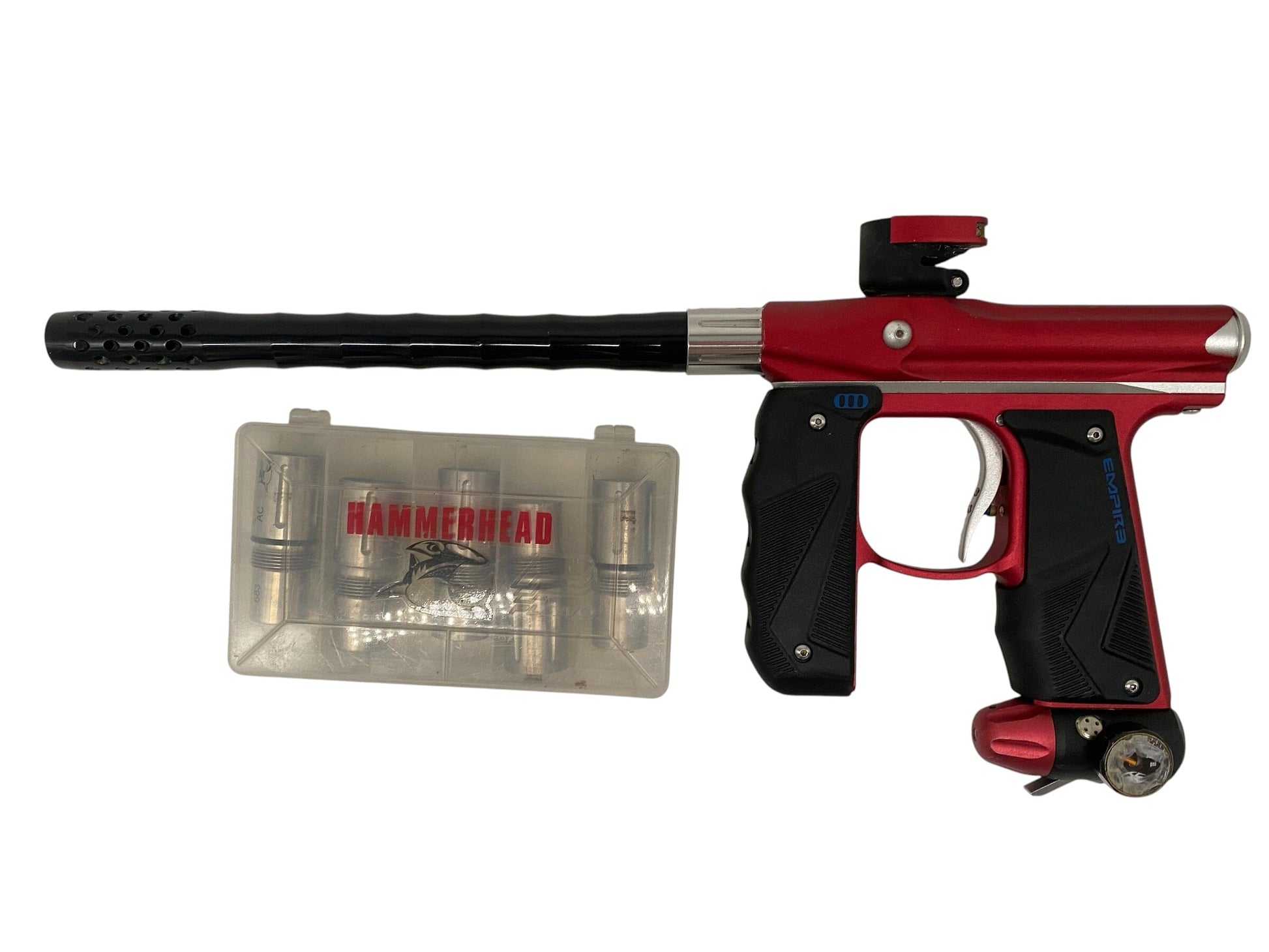 Used Empire Mini GS Red/Black Paintball Gun Paintball Gun from CPXBrosPaintball Buy/Sell/Trade Paintball Markers, New Paintball Guns, Paintball Hoppers, Paintball Masks, and Hormesis Headbands