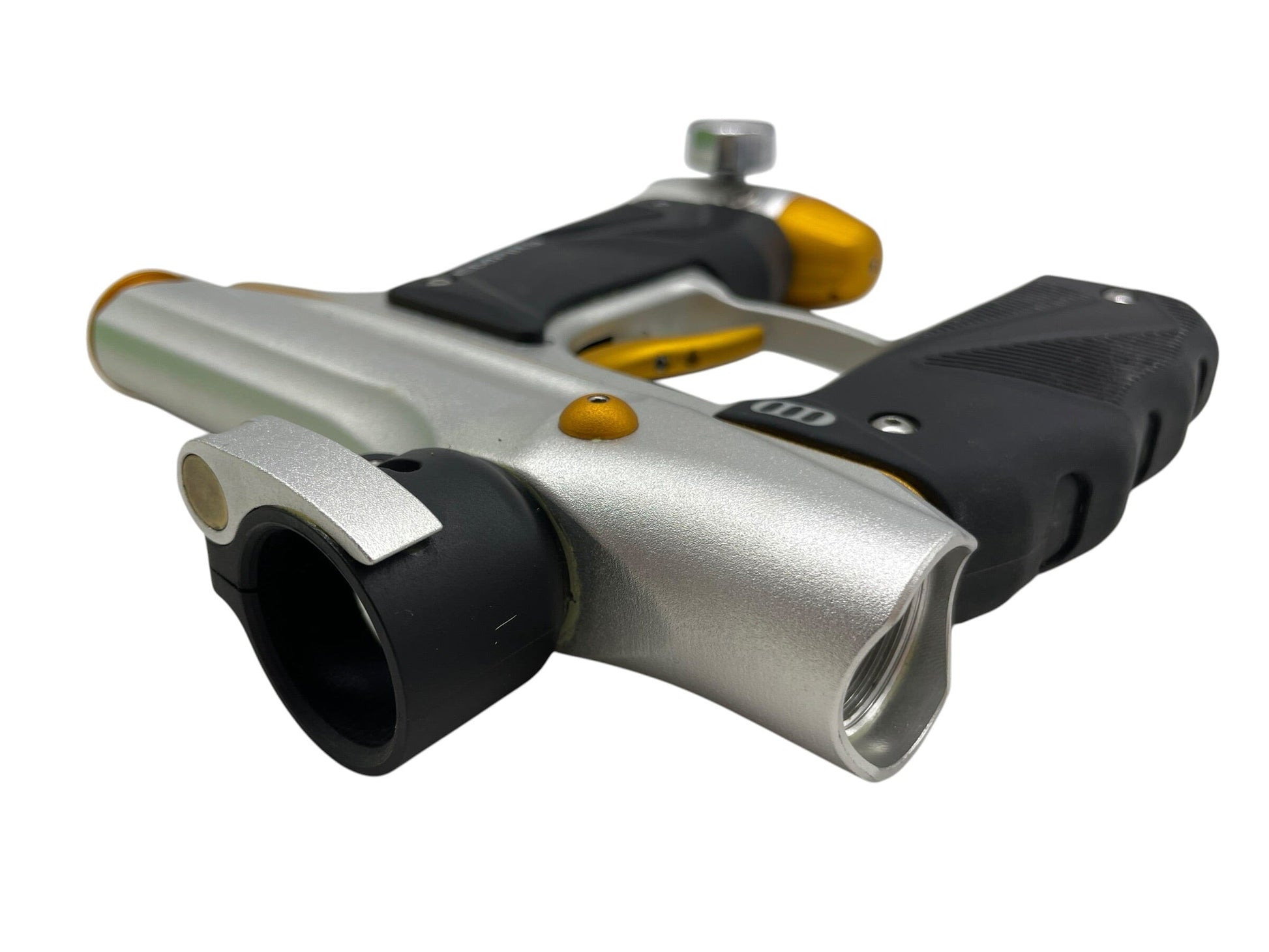 Used Empire Mini GS Silver/Gold Paintball Gun Paintball Gun from CPXBrosPaintball Buy/Sell/Trade Paintball Markers, New Paintball Guns, Paintball Hoppers, Paintball Masks, and Hormesis Headbands