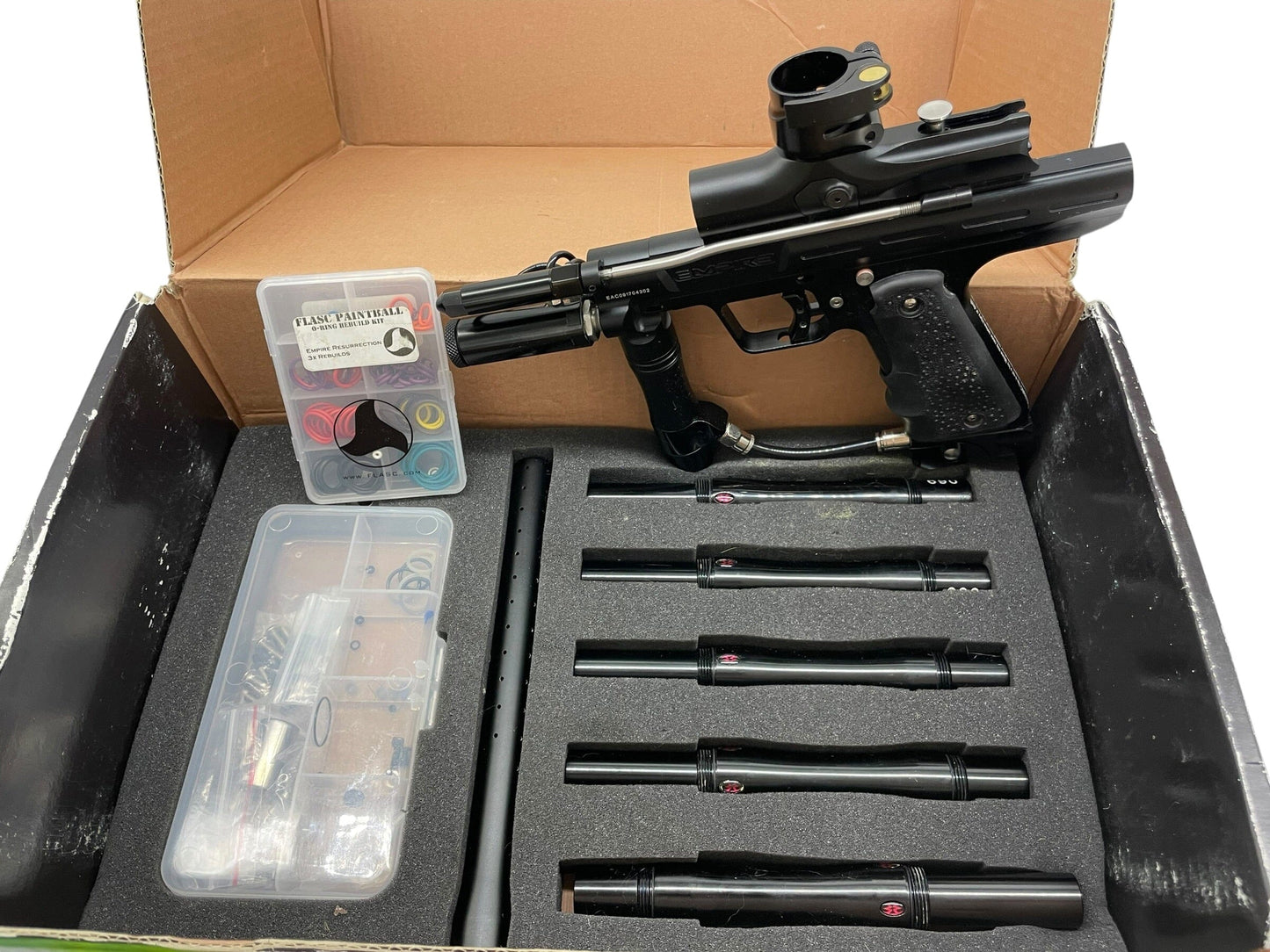 Used Empire Resurrection Autococker Black Paintball Gun Paintball Gun from CPXBrosPaintball Buy/Sell/Trade Paintball Markers, New Paintball Guns, Paintball Hoppers, Paintball Masks, and Hormesis Headbands