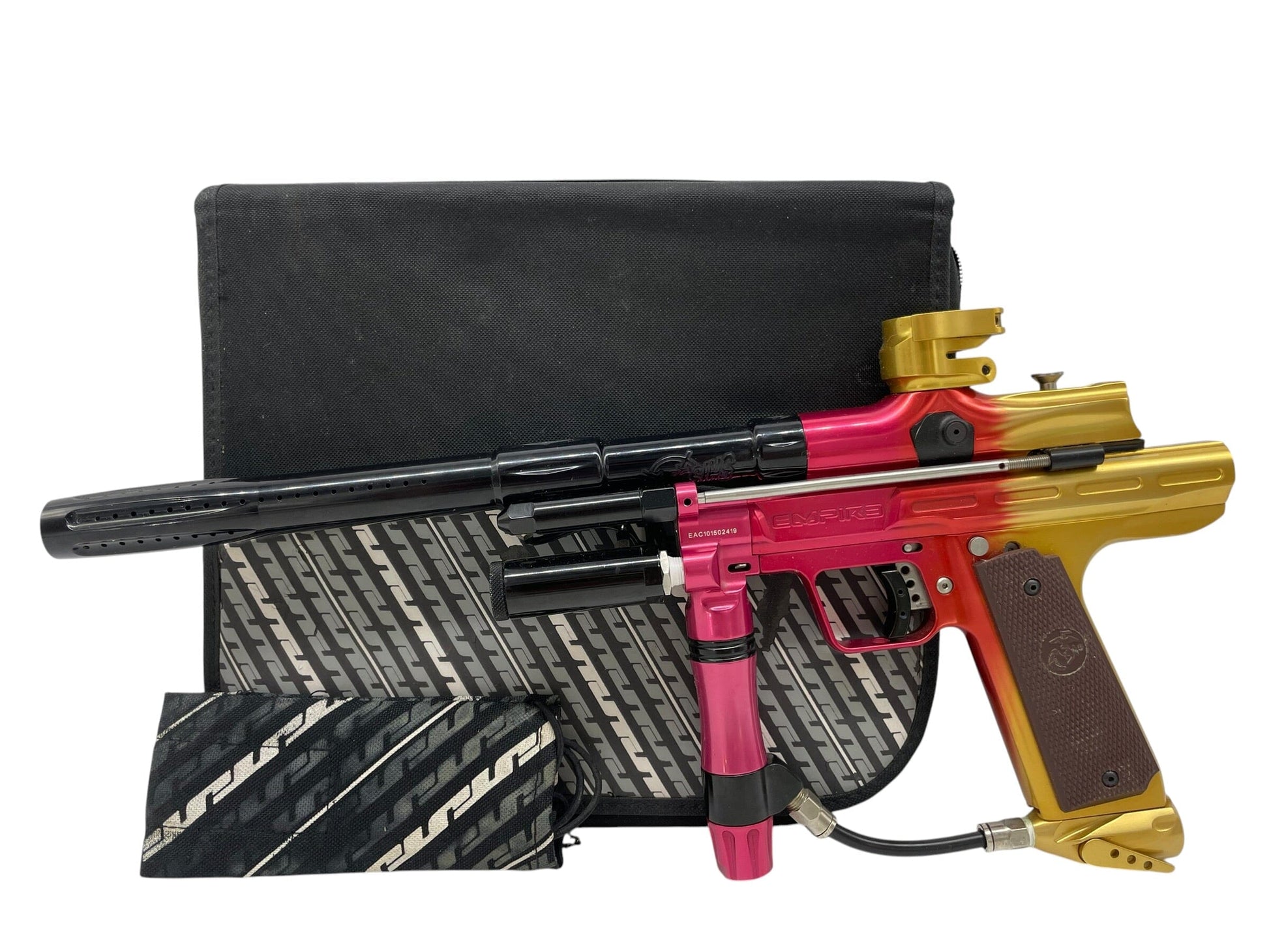 Used Empire Resurrection Autococker Gold to Red Fade Paintball Gun Paintball Gun from CPXBrosPaintball Buy/Sell/Trade Paintball Markers, New Paintball Guns, Paintball Hoppers, Paintball Masks, and Hormesis Headbands