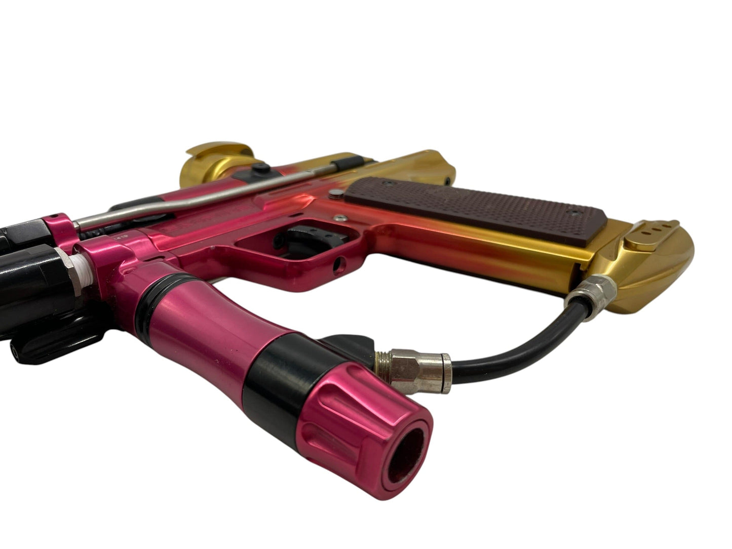 Used Empire Resurrection Autococker Gold to Red Fade Paintball Gun Paintball Gun from CPXBrosPaintball Buy/Sell/Trade Paintball Markers, New Paintball Guns, Paintball Hoppers, Paintball Masks, and Hormesis Headbands
