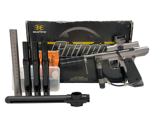 Used Empire Sniper Pump Grey/Black Paintball Gun Paintball Gun from CPXBrosPaintball Buy/Sell/Trade Paintball Markers, New Paintball Guns, Paintball Hoppers, Paintball Masks, and Hormesis Headbands