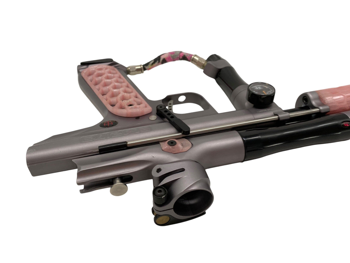 Used Empire Sniper Pump Paintball Gun Grey/Pink Paintball Gun from CPXBrosPaintball Buy/Sell/Trade Paintball Markers, New Paintball Guns, Paintball Hoppers, Paintball Masks, and Hormesis Headbands