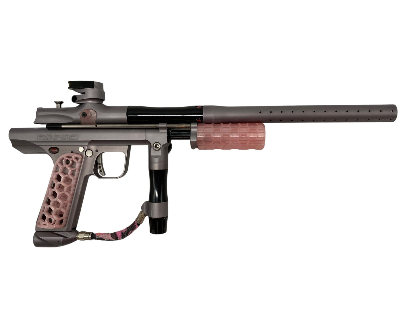 Used Empire Sniper Pump Paintball Gun Grey/Pink Paintball Gun from CPXBrosPaintball Buy/Sell/Trade Paintball Markers, New Paintball Guns, Paintball Hoppers, Paintball Masks, and Hormesis Headbands