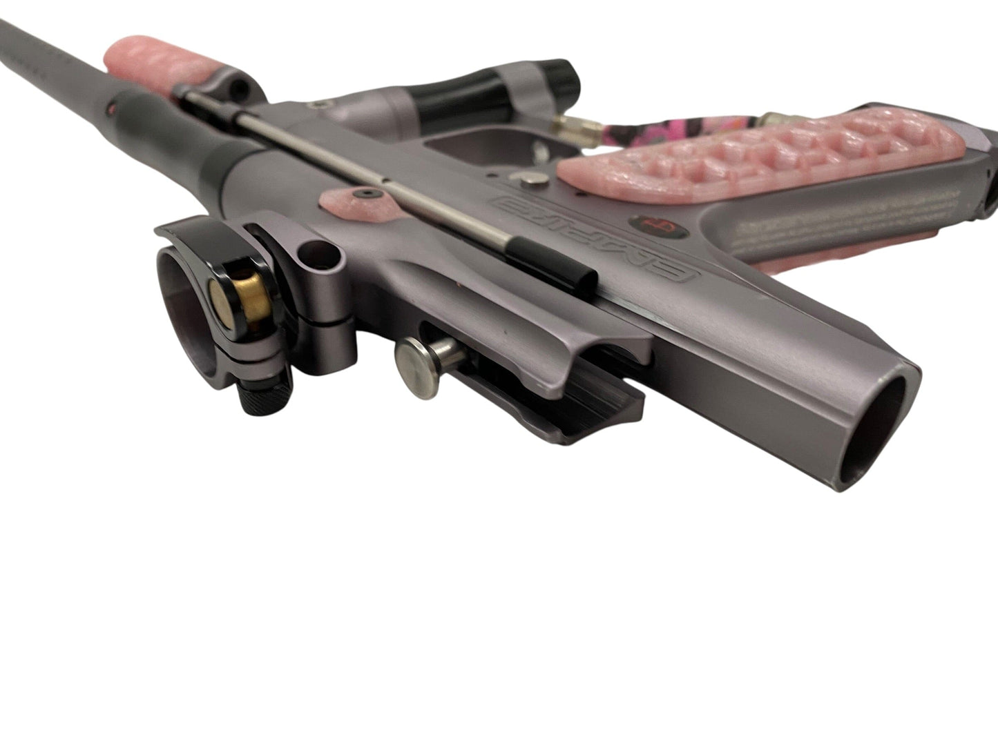 Used Empire Sniper Pump Paintball Gun Grey/Pink Paintball Gun from CPXBrosPaintball Buy/Sell/Trade Paintball Markers, New Paintball Guns, Paintball Hoppers, Paintball Masks, and Hormesis Headbands
