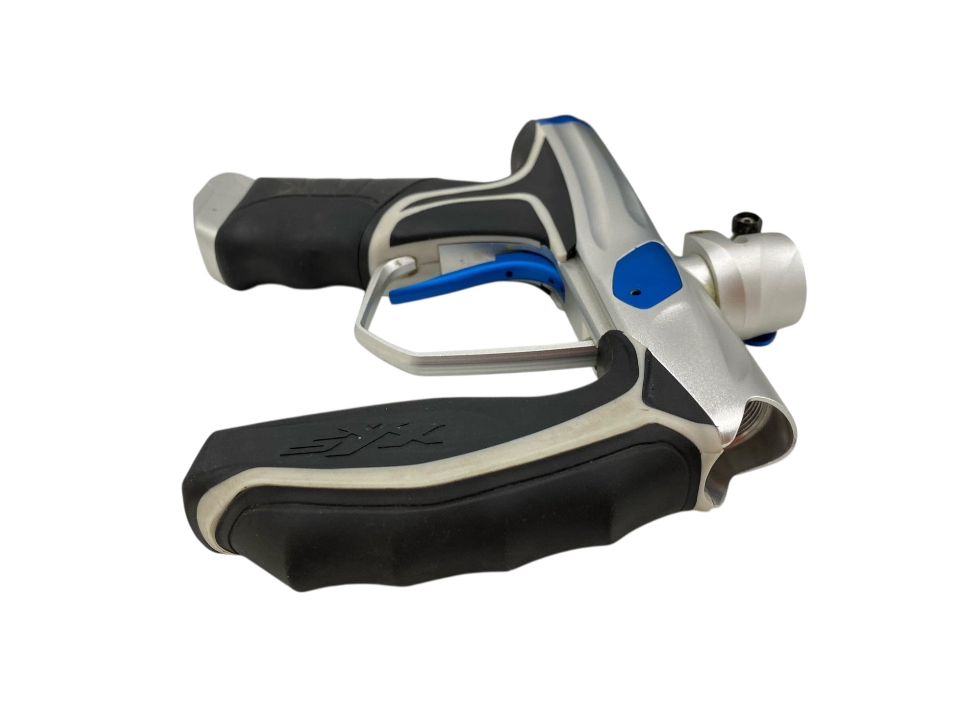 Used Empire Syx 1.5 Paintball Gun Silver/Blue Paintball Gun from CPXBrosPaintball Buy/Sell/Trade Paintball Markers, New Paintball Guns, Paintball Hoppers, Paintball Masks, and Hormesis Headbands