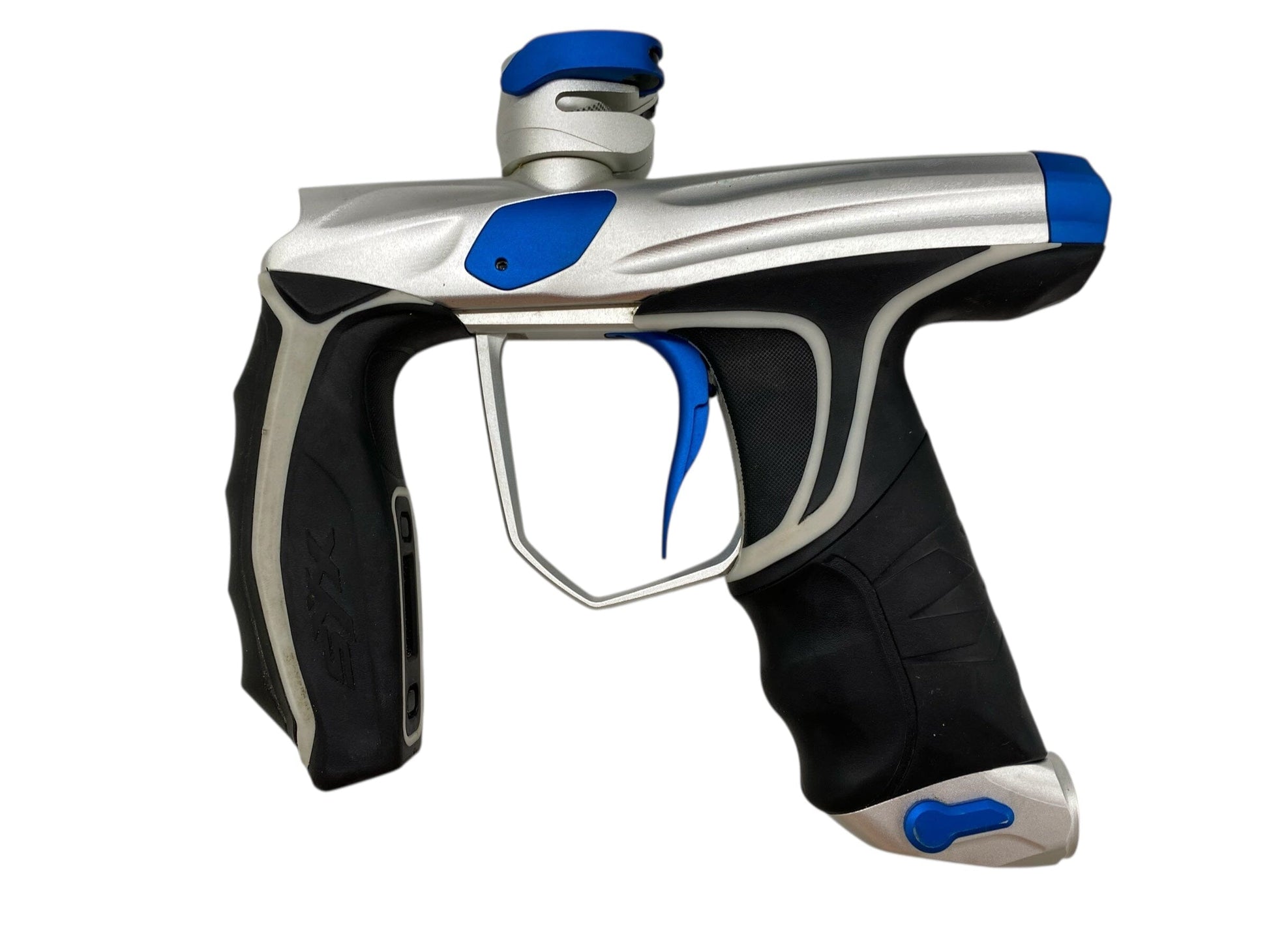 Used Empire Syx 1.5 Paintball Gun Silver/Blue Paintball Gun from CPXBrosPaintball Buy/Sell/Trade Paintball Markers, New Paintball Guns, Paintball Hoppers, Paintball Masks, and Hormesis Headbands