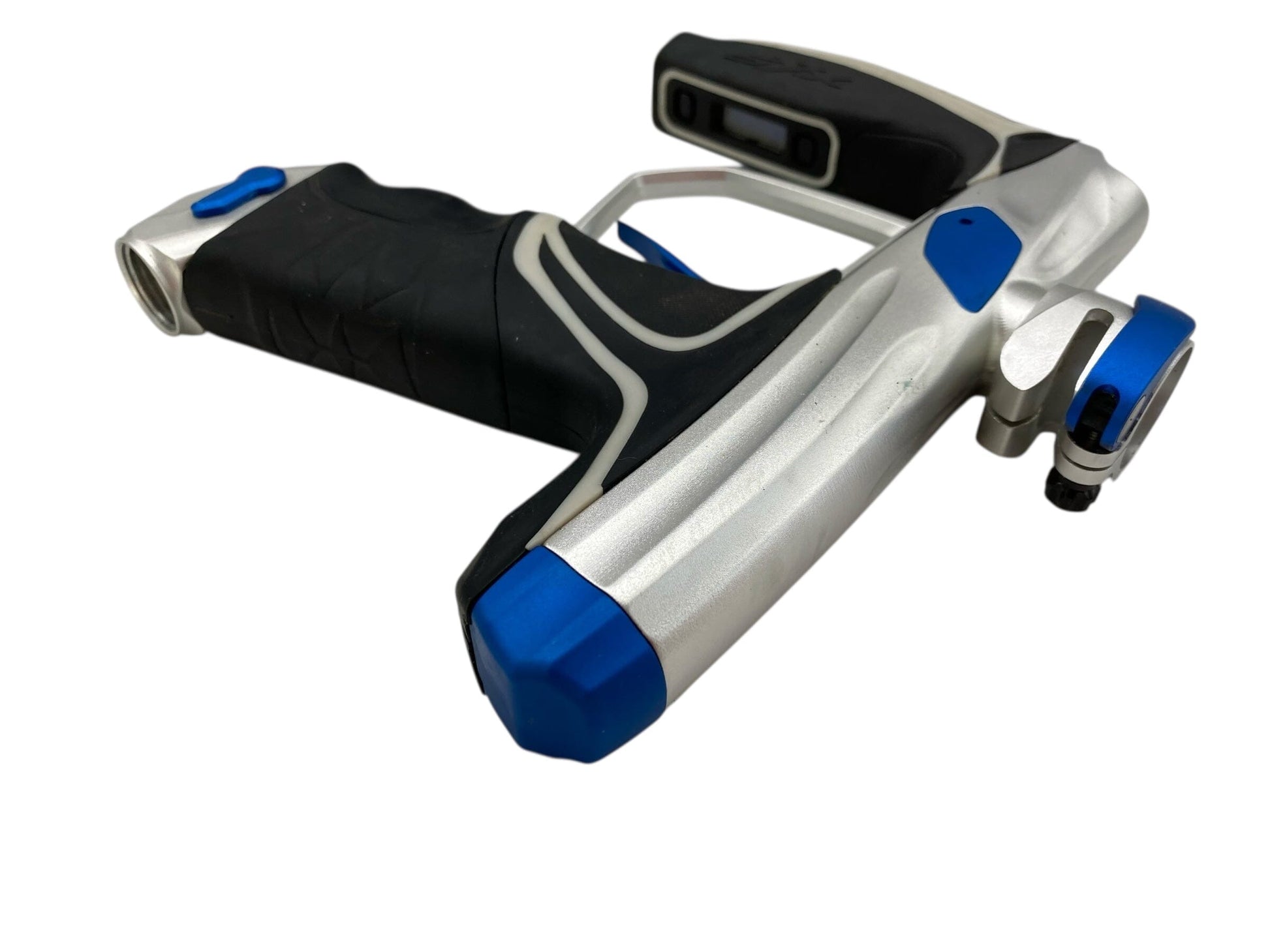 Used Empire Syx 1.5 Paintball Gun Silver/Blue Paintball Gun from CPXBrosPaintball Buy/Sell/Trade Paintball Markers, New Paintball Guns, Paintball Hoppers, Paintball Masks, and Hormesis Headbands