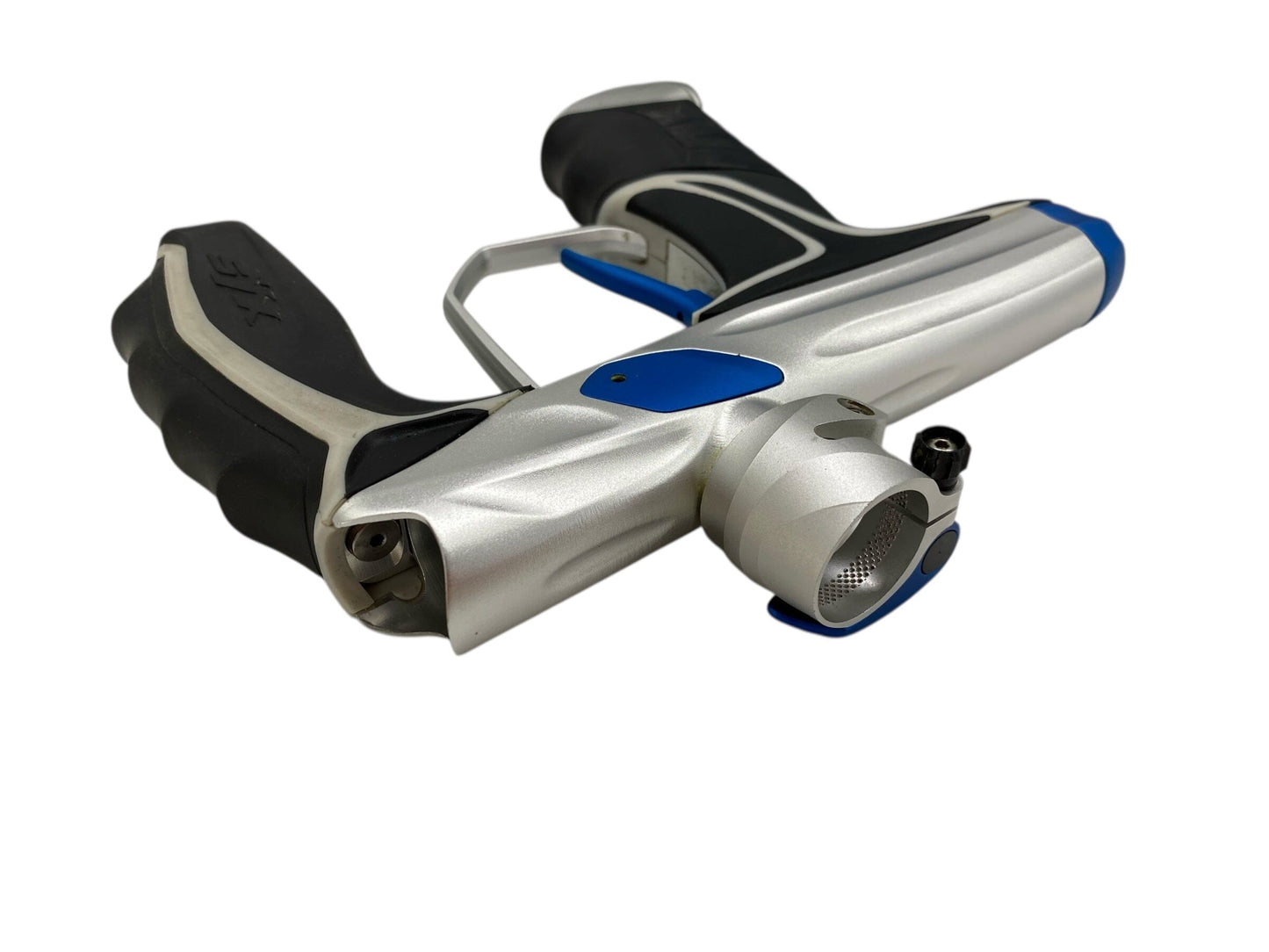 Used Empire Syx 1.5 Paintball Gun Silver/Blue Paintball Gun from CPXBrosPaintball Buy/Sell/Trade Paintball Markers, New Paintball Guns, Paintball Hoppers, Paintball Masks, and Hormesis Headbands
