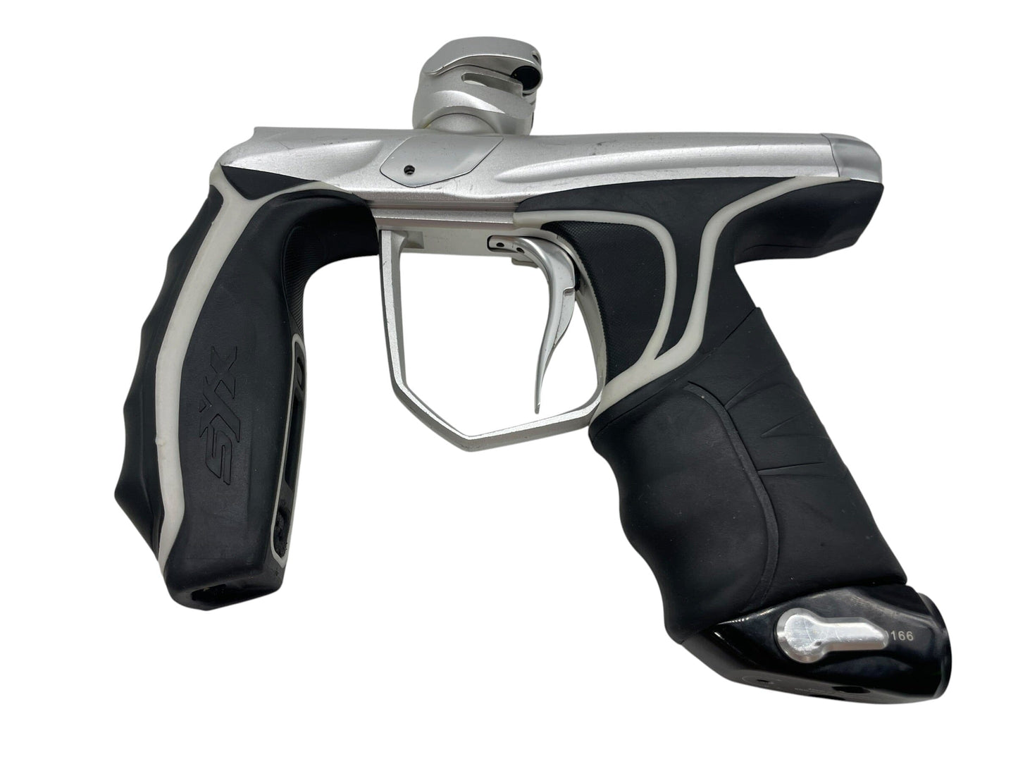 Used Empire Syx 1.5 Silver/Gloss Silver Paintball Gun Paintball Gun from CPXBrosPaintball Buy/Sell/Trade Paintball Markers, New Paintball Guns, Paintball Hoppers, Paintball Masks, and Hormesis Headbands