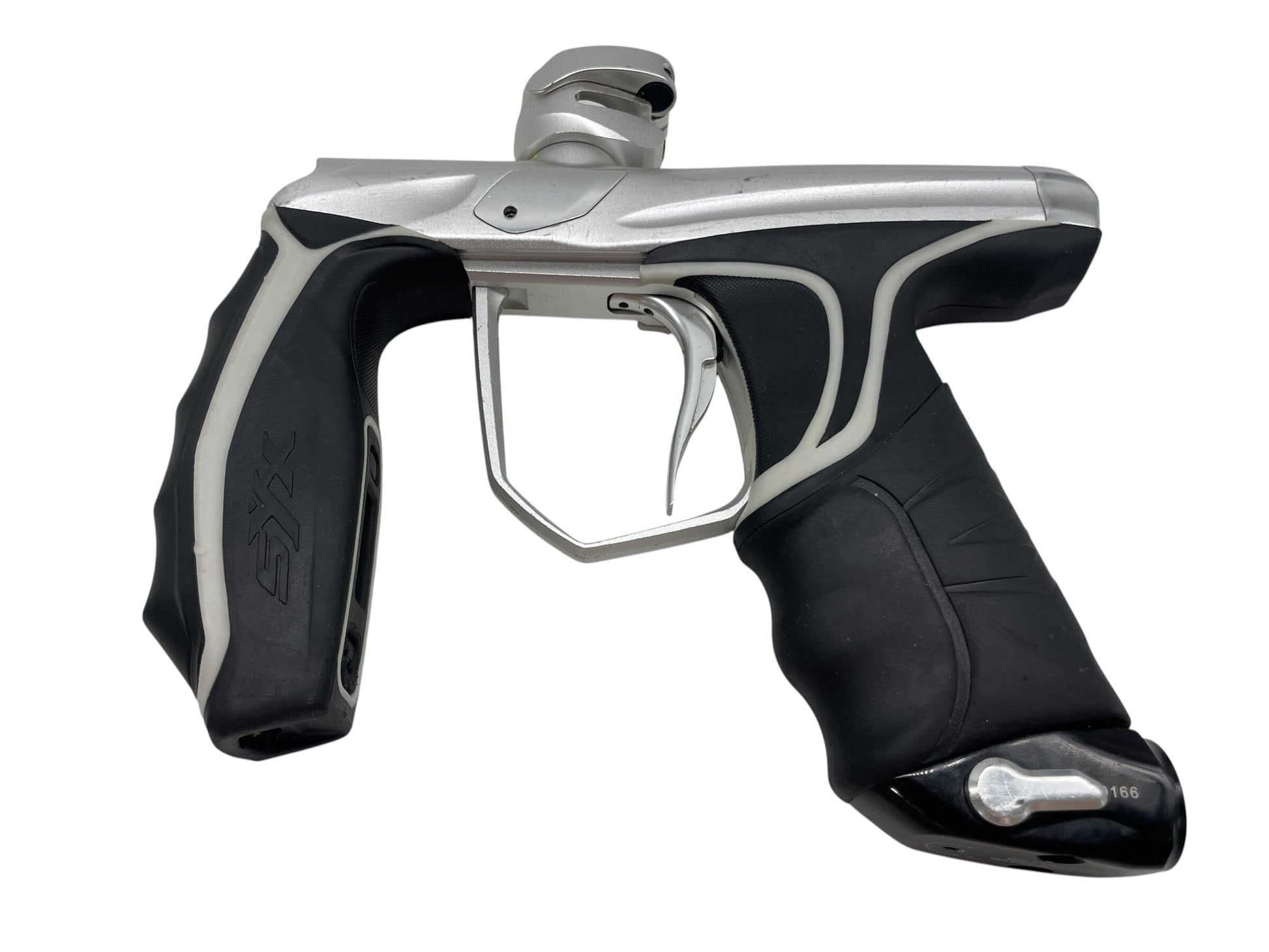Used Empire Syx 1.5 Silver/Gloss Silver Paintball Gun Paintball Gun from CPXBrosPaintball Buy/Sell/Trade Paintball Markers, New Paintball Guns, Paintball Hoppers, Paintball Masks, and Hormesis Headbands