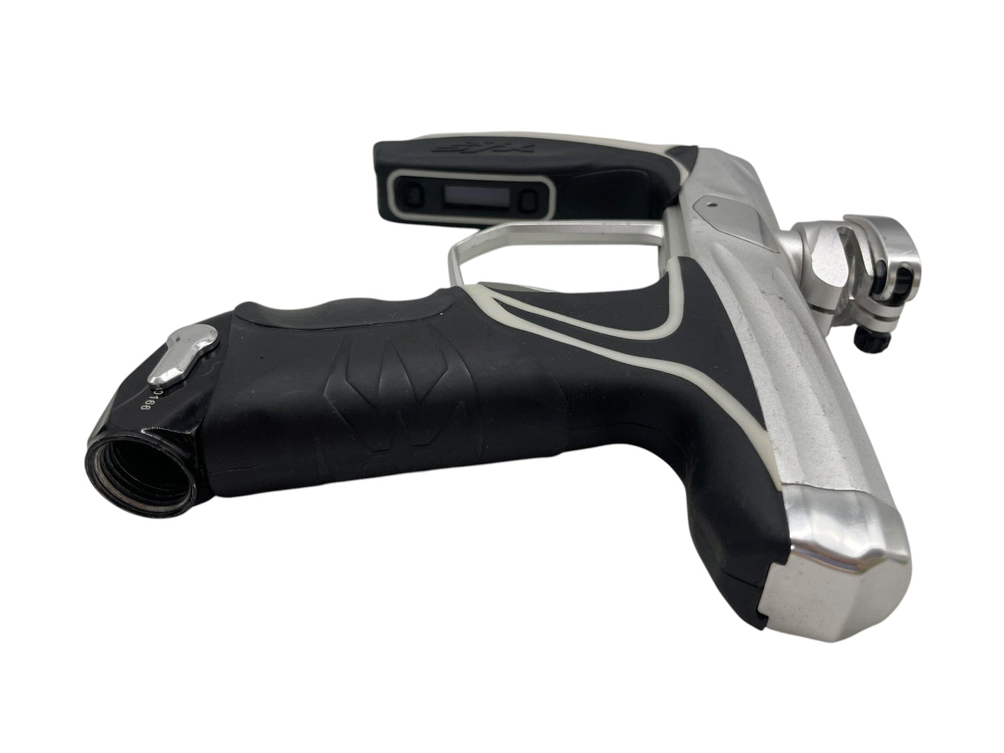 Used Empire Syx 1.5 Silver/Gloss Silver Paintball Gun Paintball Gun from CPXBrosPaintball Buy/Sell/Trade Paintball Markers, New Paintball Guns, Paintball Hoppers, Paintball Masks, and Hormesis Headbands