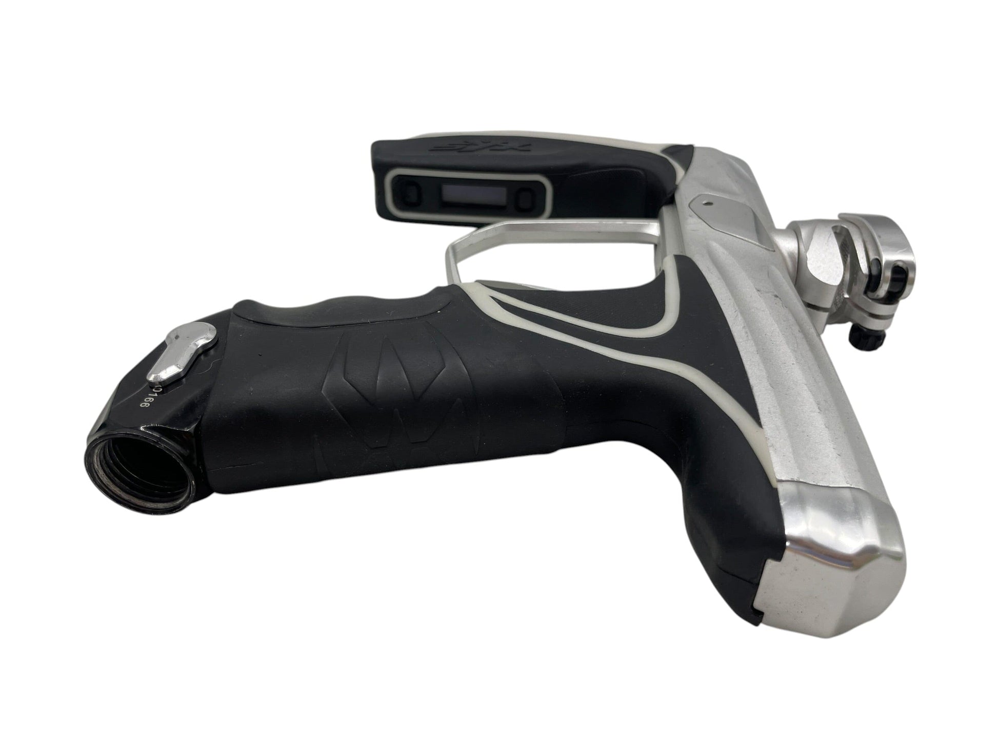 Used Empire Syx 1.5 Silver/Gloss Silver Paintball Gun Paintball Gun from CPXBrosPaintball Buy/Sell/Trade Paintball Markers, New Paintball Guns, Paintball Hoppers, Paintball Masks, and Hormesis Headbands