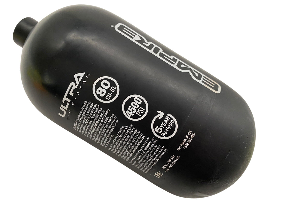 Used Empire Ultra Paintball Tank Bottle 80/4500 Paintball Gun from CPXBrosPaintball Buy/Sell/Trade Paintball Markers, New Paintball Guns, Paintball Hoppers, Paintball Masks, and Hormesis Headbands