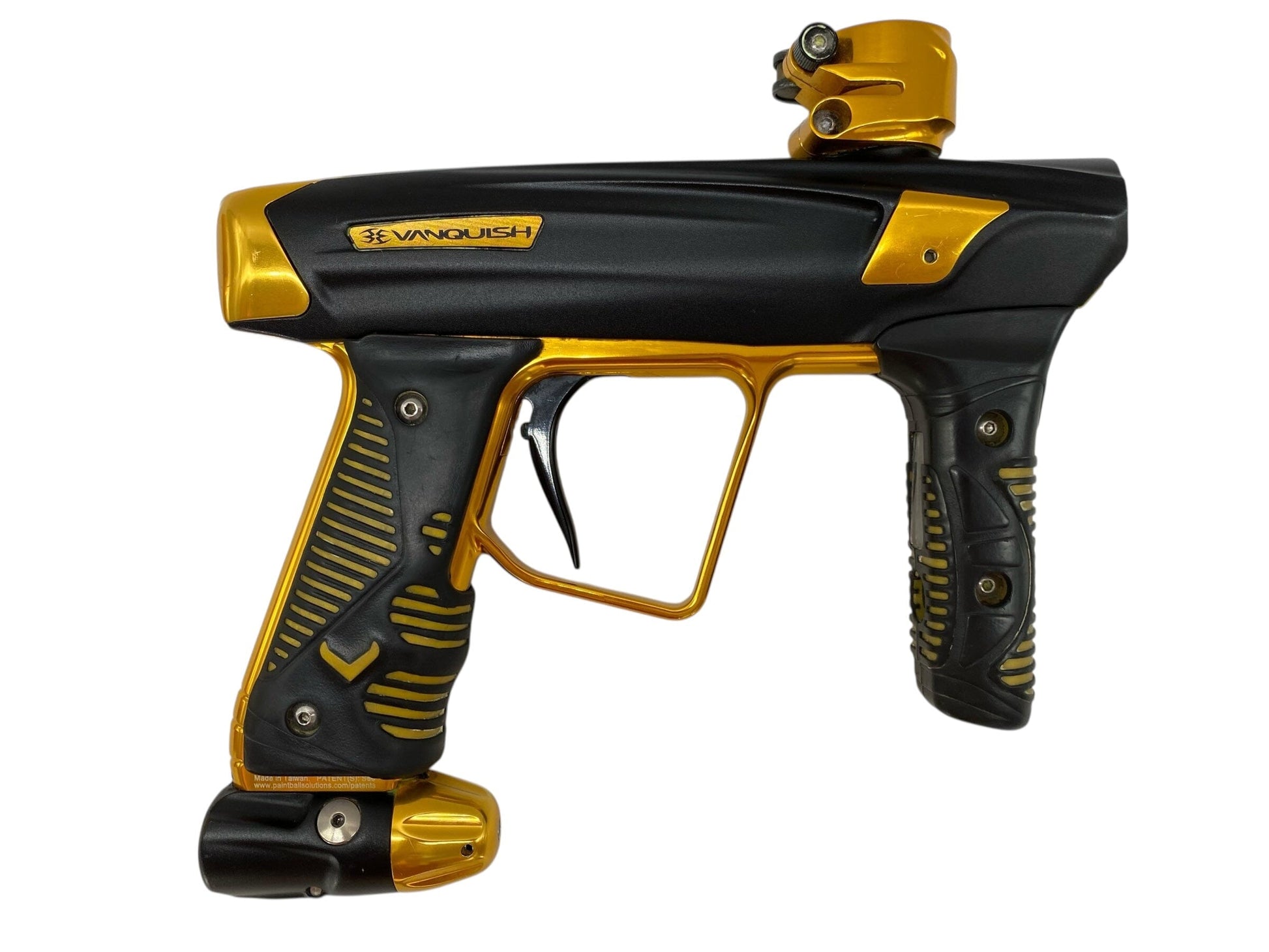 Used Empire Vanquish 2.0 Paintball Gun Black/Gold Paintball Gun from CPXBrosPaintball Buy/Sell/Trade Paintball Markers, New Paintball Guns, Paintball Hoppers, Paintball Masks, and Hormesis Headbands