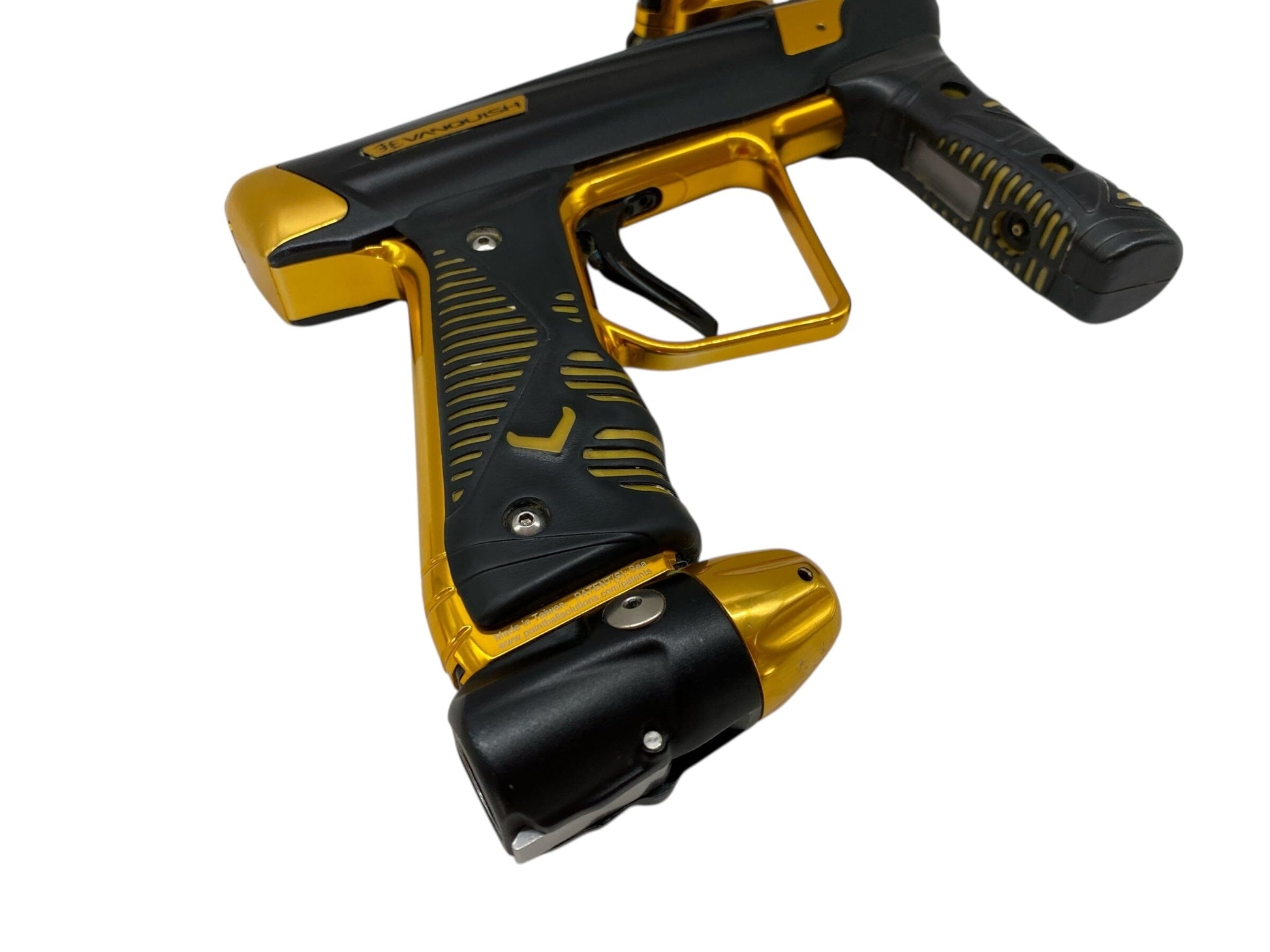 Used Empire Vanquish 2.0 Paintball Gun Black/Gold Paintball Gun from CPXBrosPaintball Buy/Sell/Trade Paintball Markers, New Paintball Guns, Paintball Hoppers, Paintball Masks, and Hormesis Headbands
