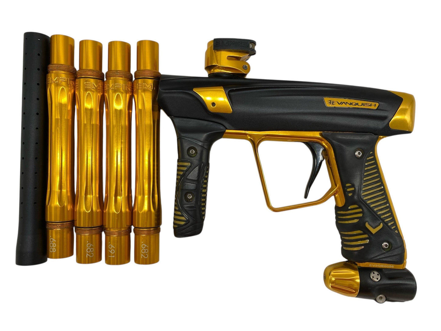 Used Empire Vanquish 2.0 Paintball Gun Black/Gold Paintball Gun from CPXBrosPaintball Buy/Sell/Trade Paintball Markers, New Paintball Guns, Paintball Hoppers, Paintball Masks, and Hormesis Headbands