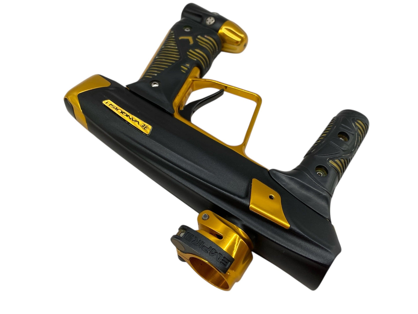 Used Empire Vanquish 2.0 Paintball Gun Black/Gold Paintball Gun from CPXBrosPaintball Buy/Sell/Trade Paintball Markers, New Paintball Guns, Paintball Hoppers, Paintball Masks, and Hormesis Headbands