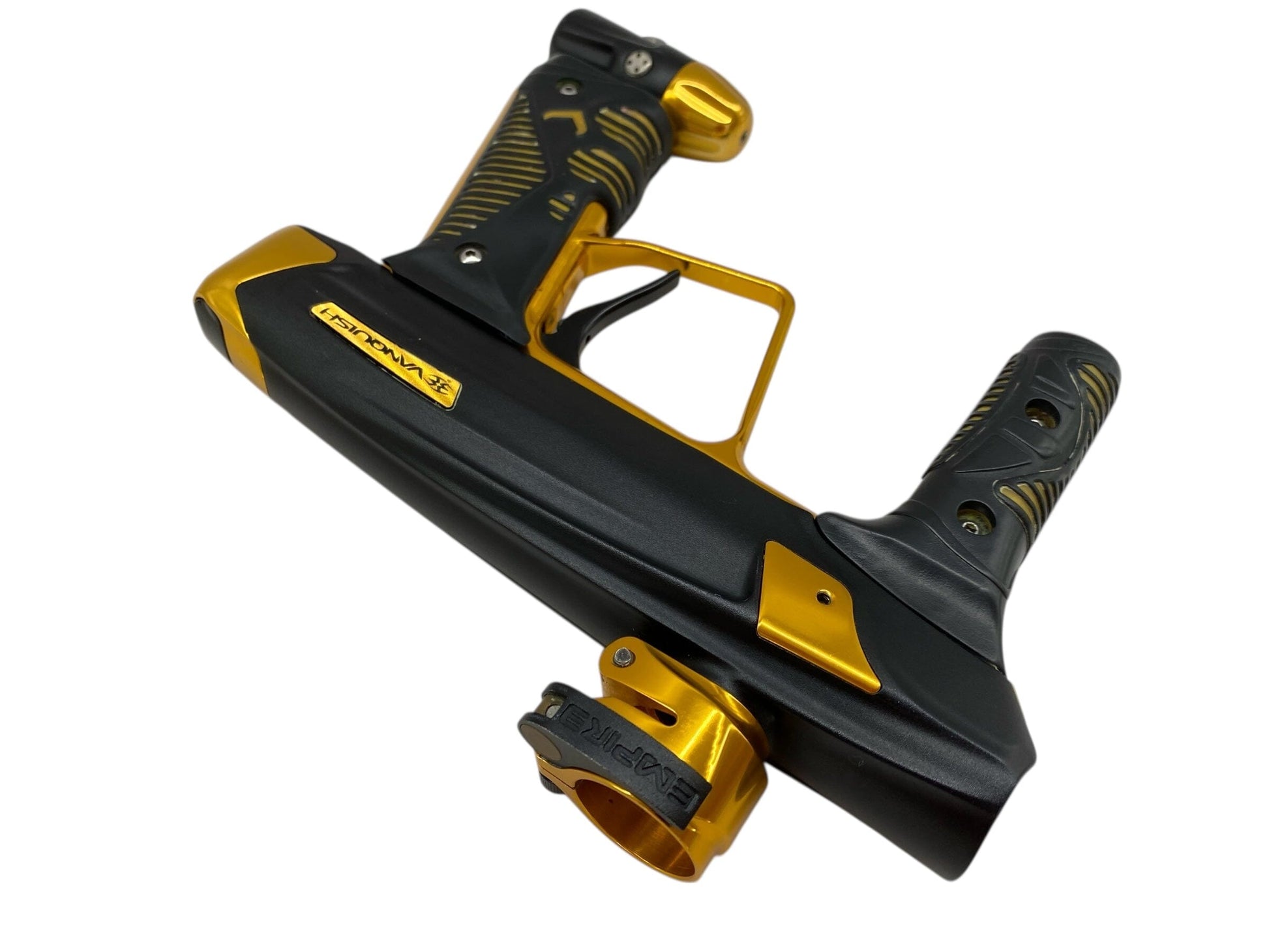 Used Empire Vanquish 2.0 Paintball Gun Black/Gold Paintball Gun from CPXBrosPaintball Buy/Sell/Trade Paintball Markers, New Paintball Guns, Paintball Hoppers, Paintball Masks, and Hormesis Headbands