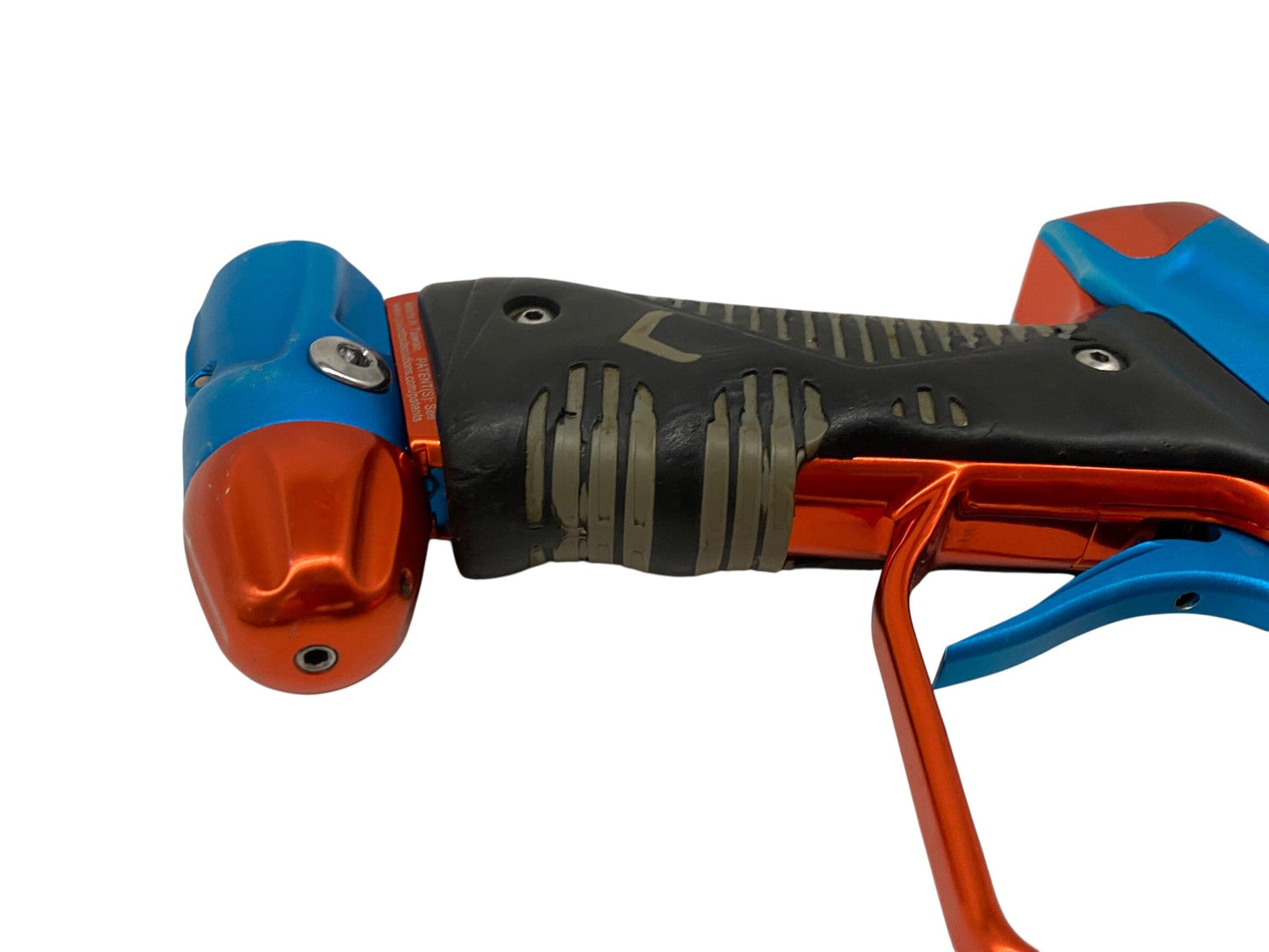 Used Empire Vanquish Blue/Orange Paintball Gun Paintball Gun from CPXBrosPaintball Buy/Sell/Trade Paintball Markers, New Paintball Guns, Paintball Hoppers, Paintball Masks, and Hormesis Headbands