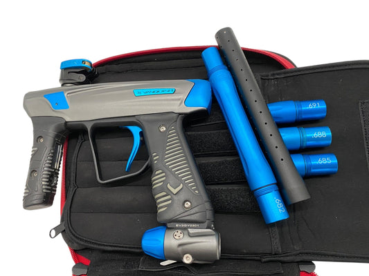 Used Empire Vanquish Gt Paintball Gun Grey/Teal Paintball Gun from CPXBrosPaintball Buy/Sell/Trade Paintball Markers, New Paintball Guns, Paintball Hoppers, Paintball Masks, and Hormesis Headbands