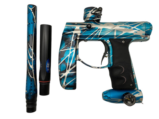 Used Empire Vicious Axe Redline Oled Paintball Gun Blue/White/Black Splash Paintball Gun from CPXBrosPaintball Buy/Sell/Trade Paintball Markers, New Paintball Guns, Paintball Hoppers, Paintball Masks, and Hormesis Headbands