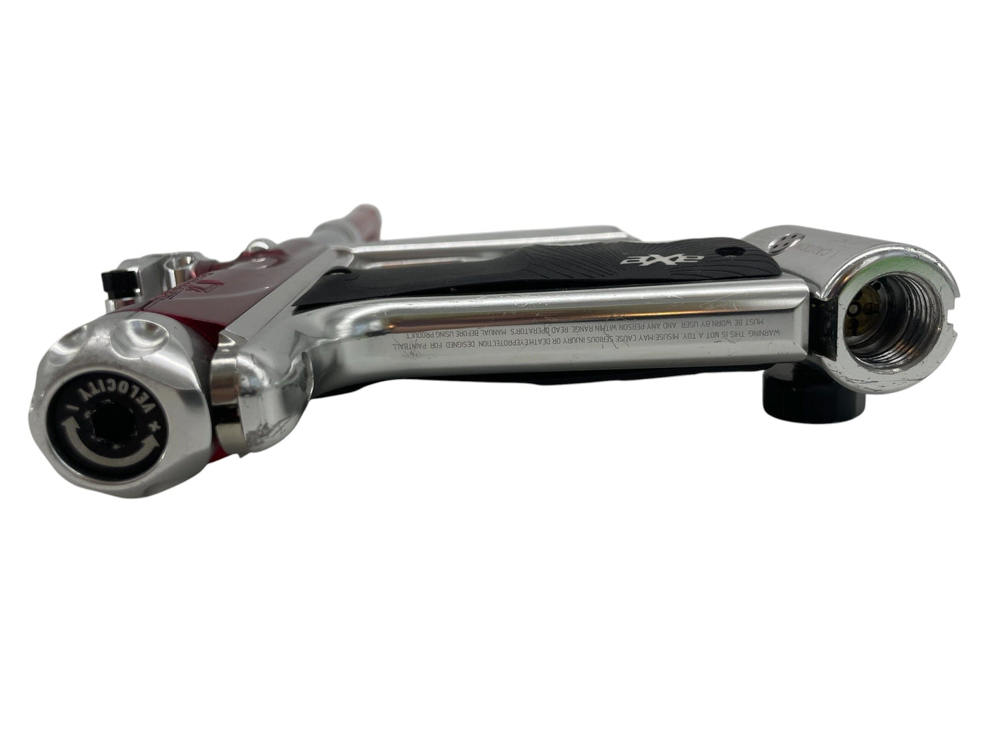 Used EMPIRE VICIOUS AXE RED/SILVER PAINTBALL GUN Paintball Gun from CPXBrosPaintball Buy/Sell/Trade Paintball Markers, New Paintball Guns, Paintball Hoppers, Paintball Masks, and Hormesis Headbands