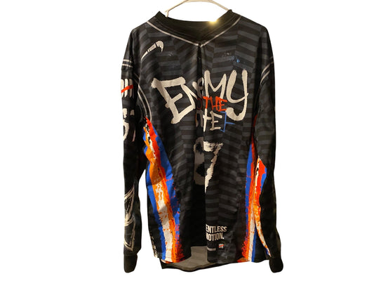 Used ENEMY OF THE STATE AC/Brooklyn nets Paintball Jersey : Size Adult Xtra Large Paintball Gun from CPXBrosPaintball Buy/Sell/Trade Paintball Markers, New Paintball Guns, Paintball Hoppers, Paintball Masks, and Hormesis Headbands
