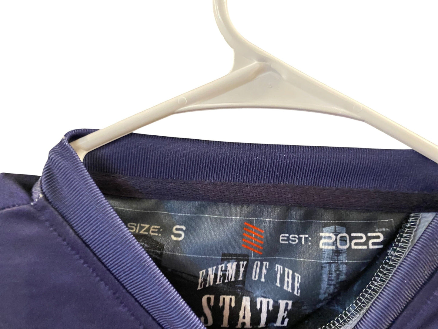 Used ENEMY OF THE STATE “NME Olympic” Paintball Jersey : Size SMALL Paintball Gun from CPXBrosPaintball Buy/Sell/Trade Paintball Markers, New Paintball Guns, Paintball Hoppers, Paintball Masks, and Hormesis Headbands