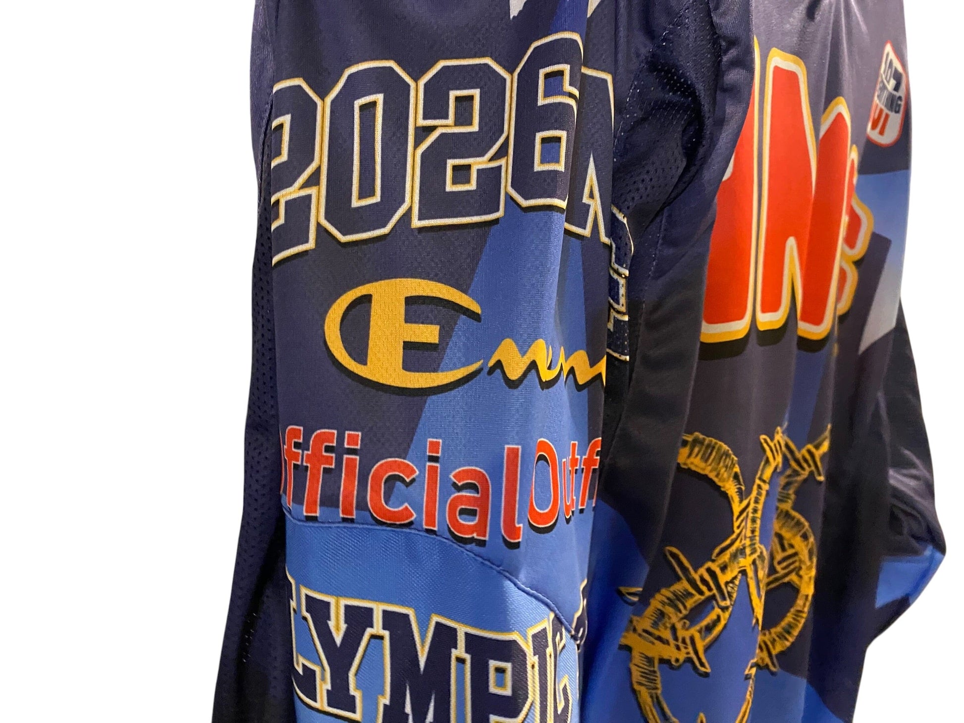 Used ENEMY OF THE STATE “NME Olympic” Paintball Jersey : Size SMALL Paintball Gun from CPXBrosPaintball Buy/Sell/Trade Paintball Markers, New Paintball Guns, Paintball Hoppers, Paintball Masks, and Hormesis Headbands