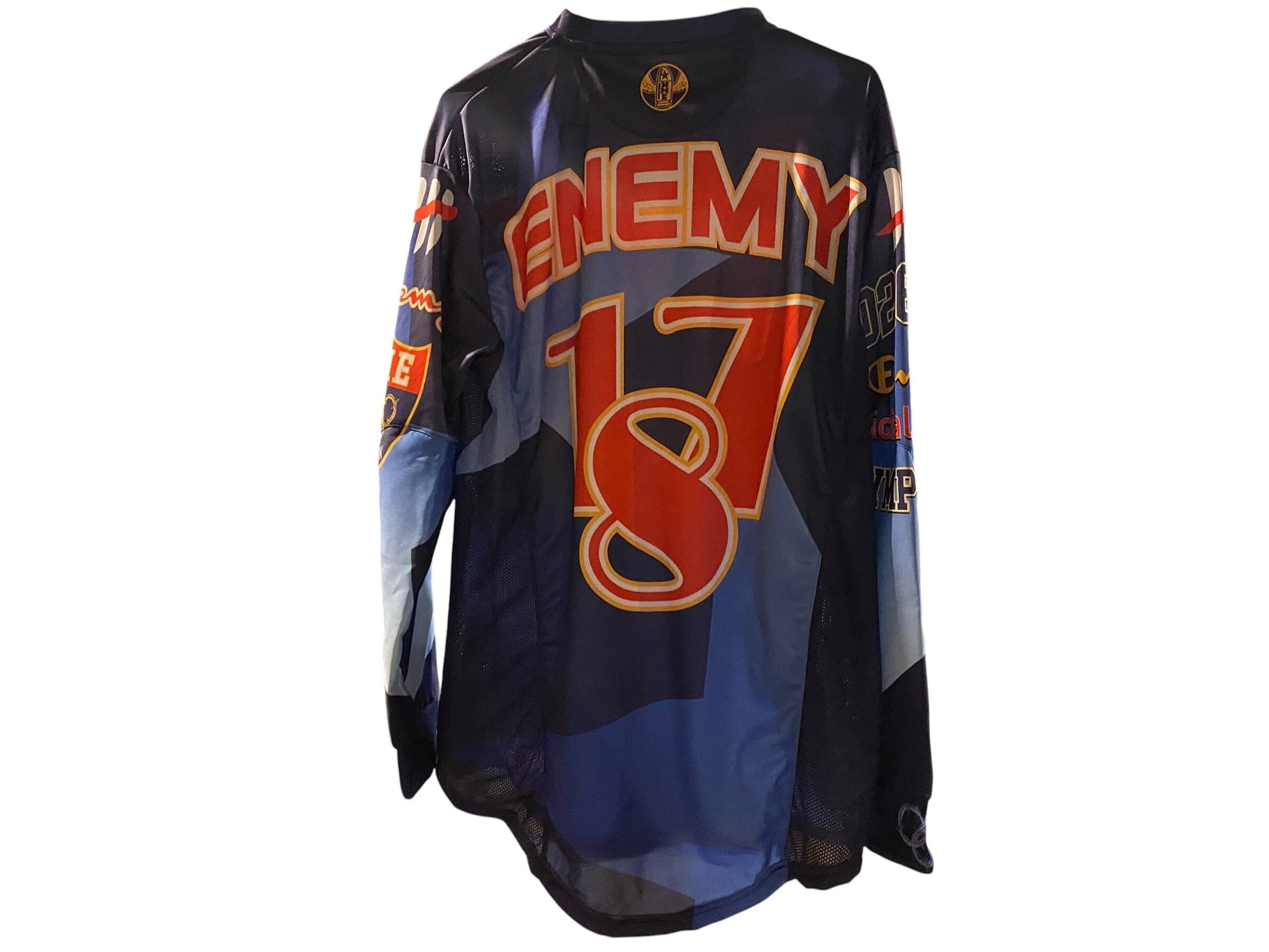 Used ENEMY OF THE STATE “NME Olympic” Paintball Jersey : Size SMALL Paintball Gun from CPXBrosPaintball Buy/Sell/Trade Paintball Markers, New Paintball Guns, Paintball Hoppers, Paintball Masks, and Hormesis Headbands
