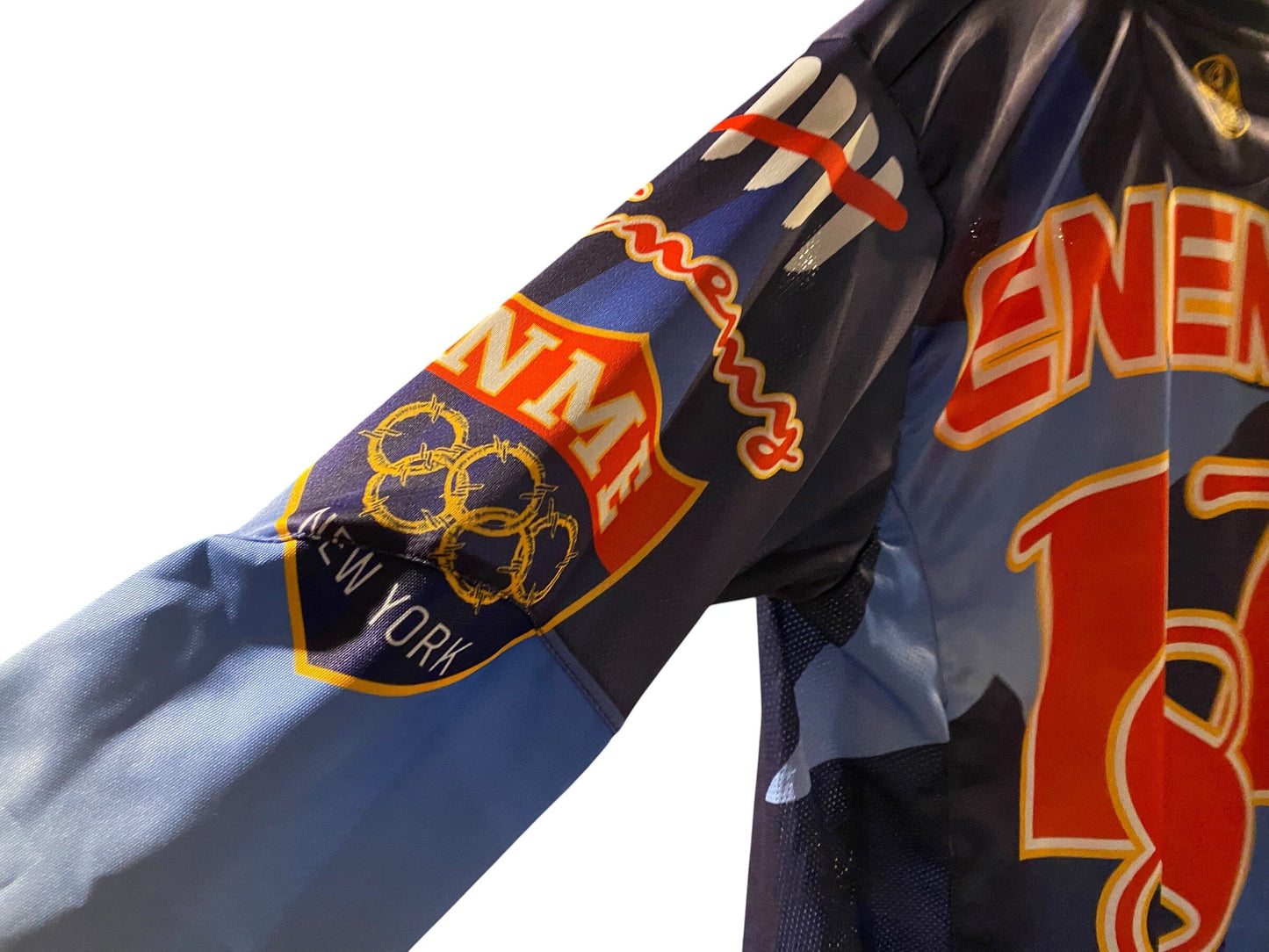 Used ENEMY OF THE STATE “NME Olympic” Paintball Jersey : Size SMALL Paintball Gun from CPXBrosPaintball Buy/Sell/Trade Paintball Markers, New Paintball Guns, Paintball Hoppers, Paintball Masks, and Hormesis Headbands